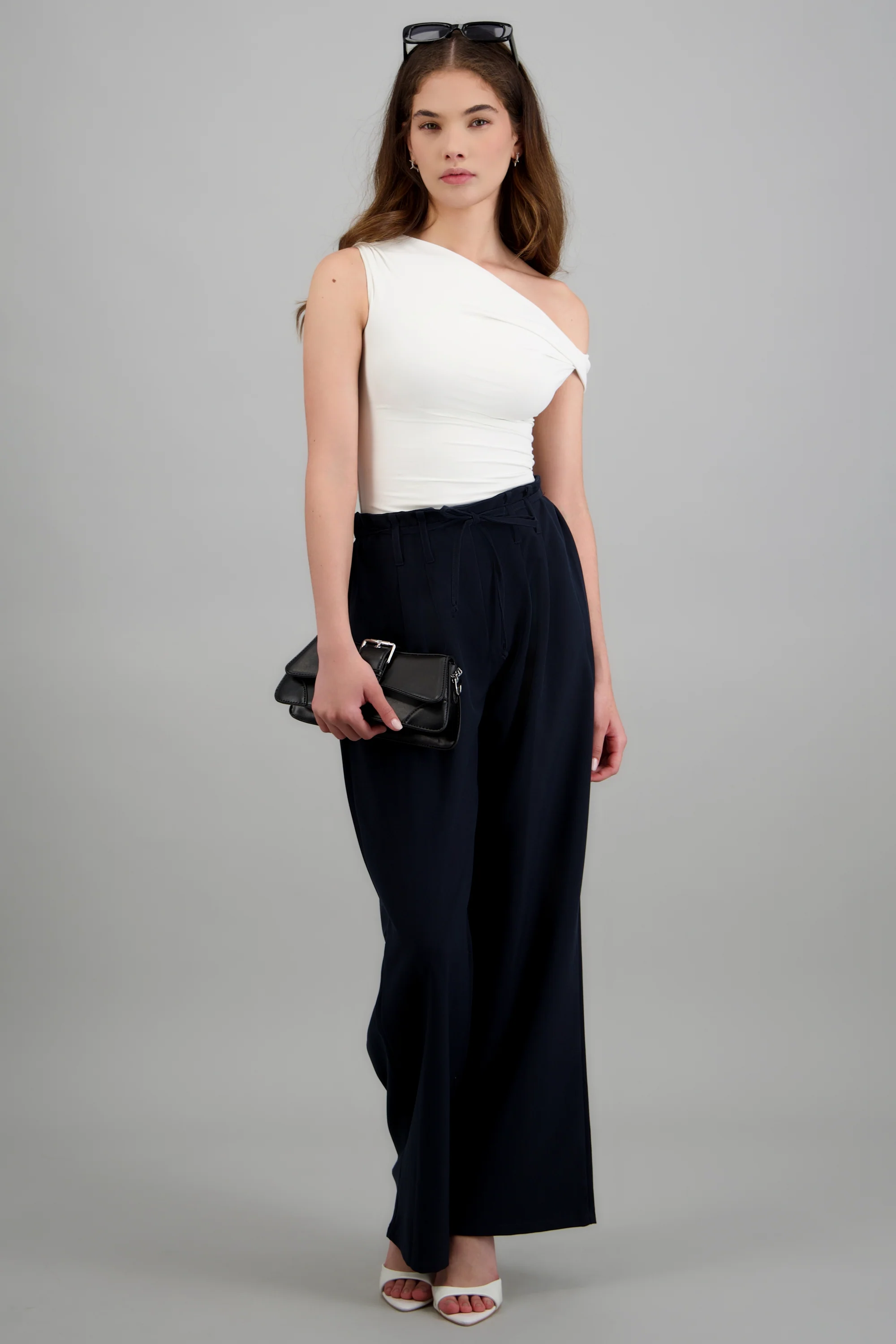 Pantalon doble pinza detalle amarre - Image 2