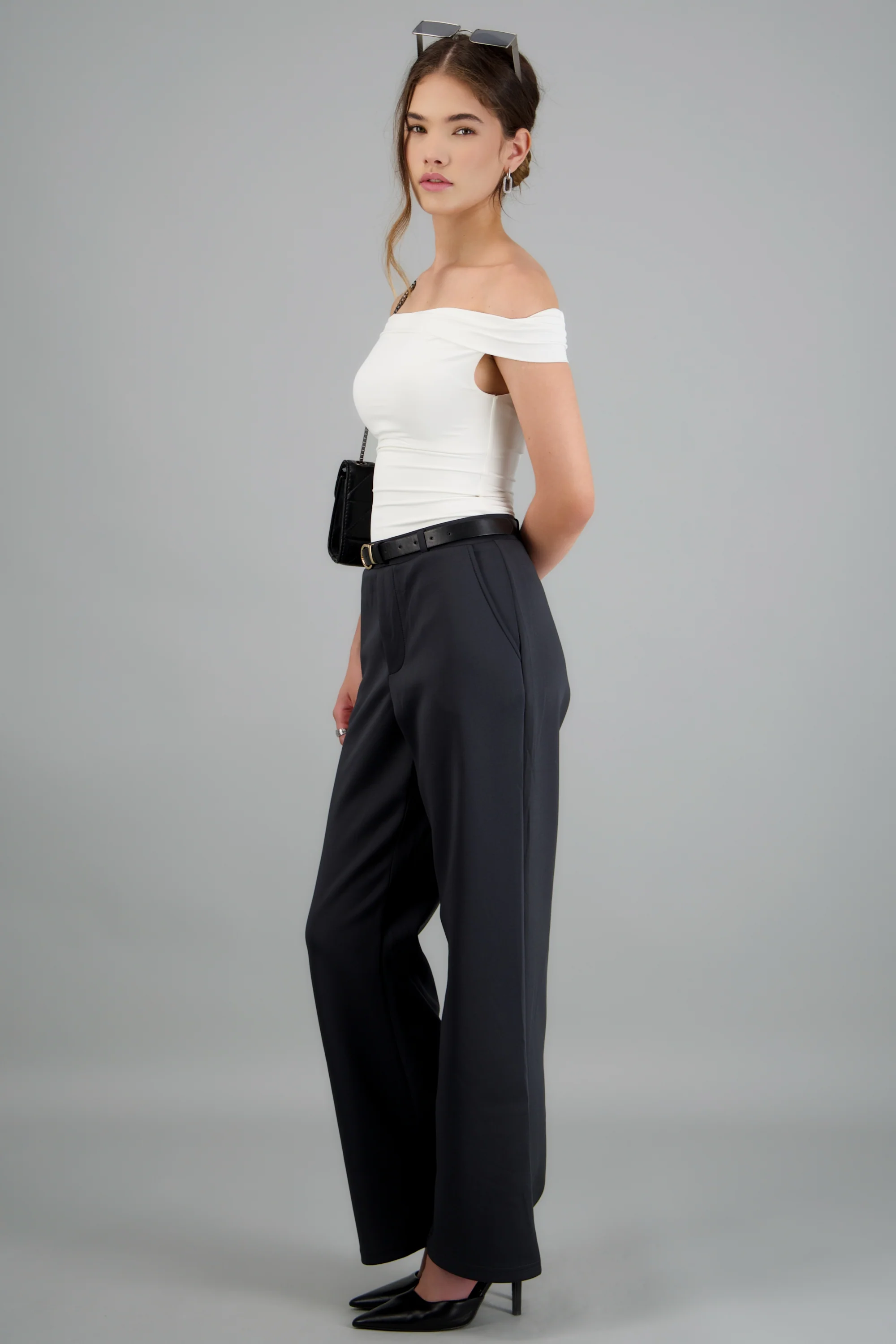Pantalon estilo recto con cinturon - Image 2