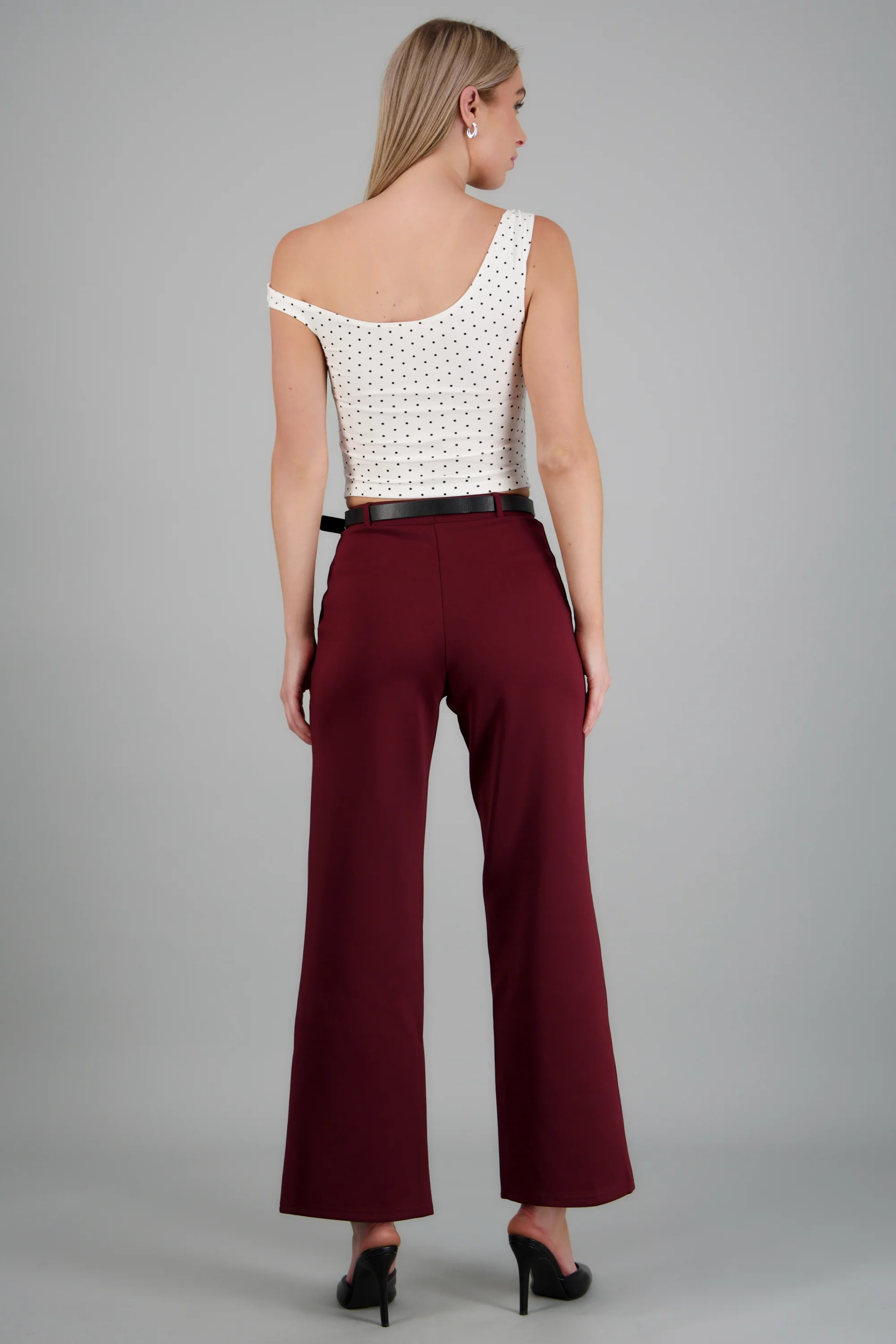 Pantalon estilo recto con cinturon - Image 4