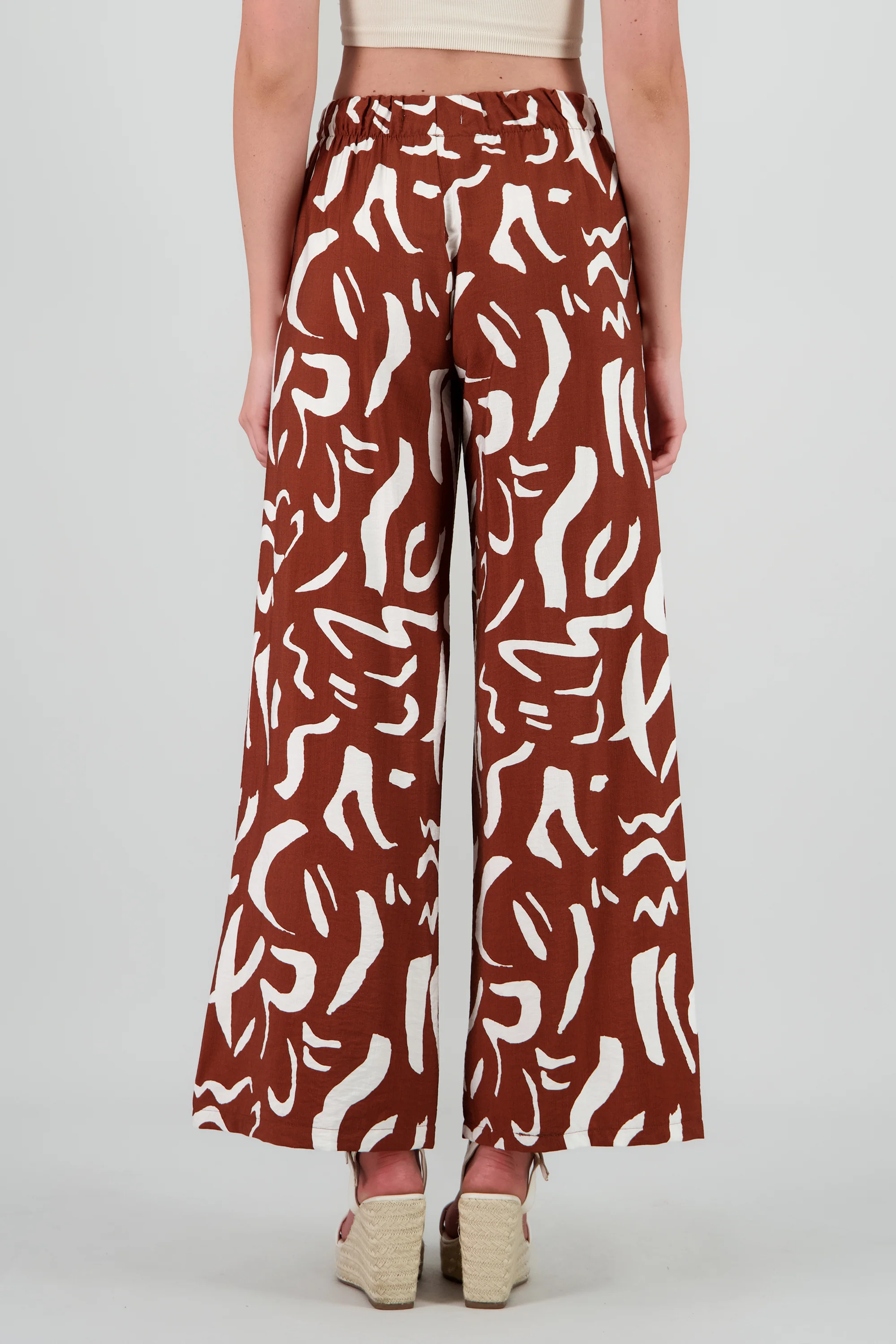 Pantalon fluido detalle estampado - Image 4