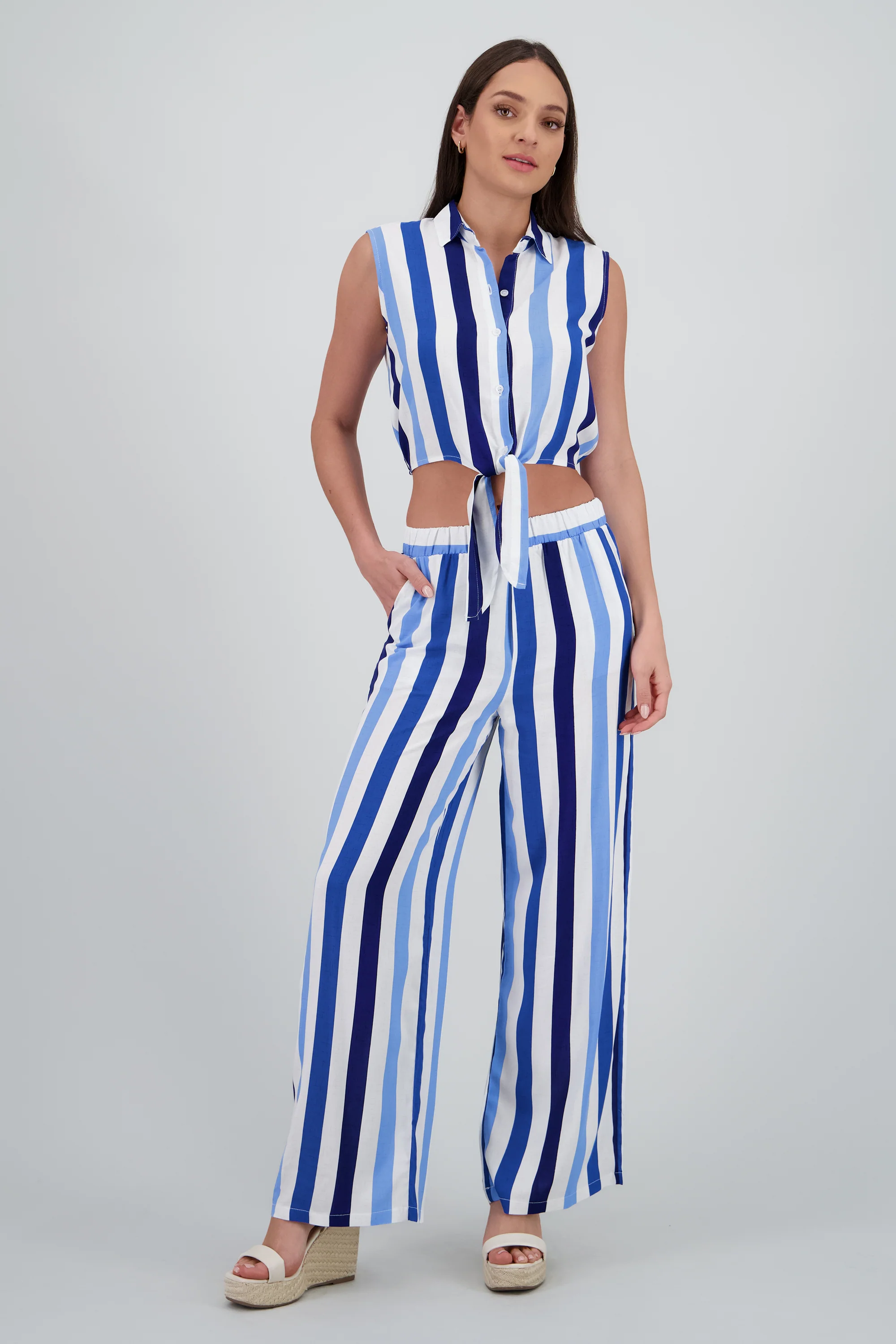 Pantalon fluido detalle resorte