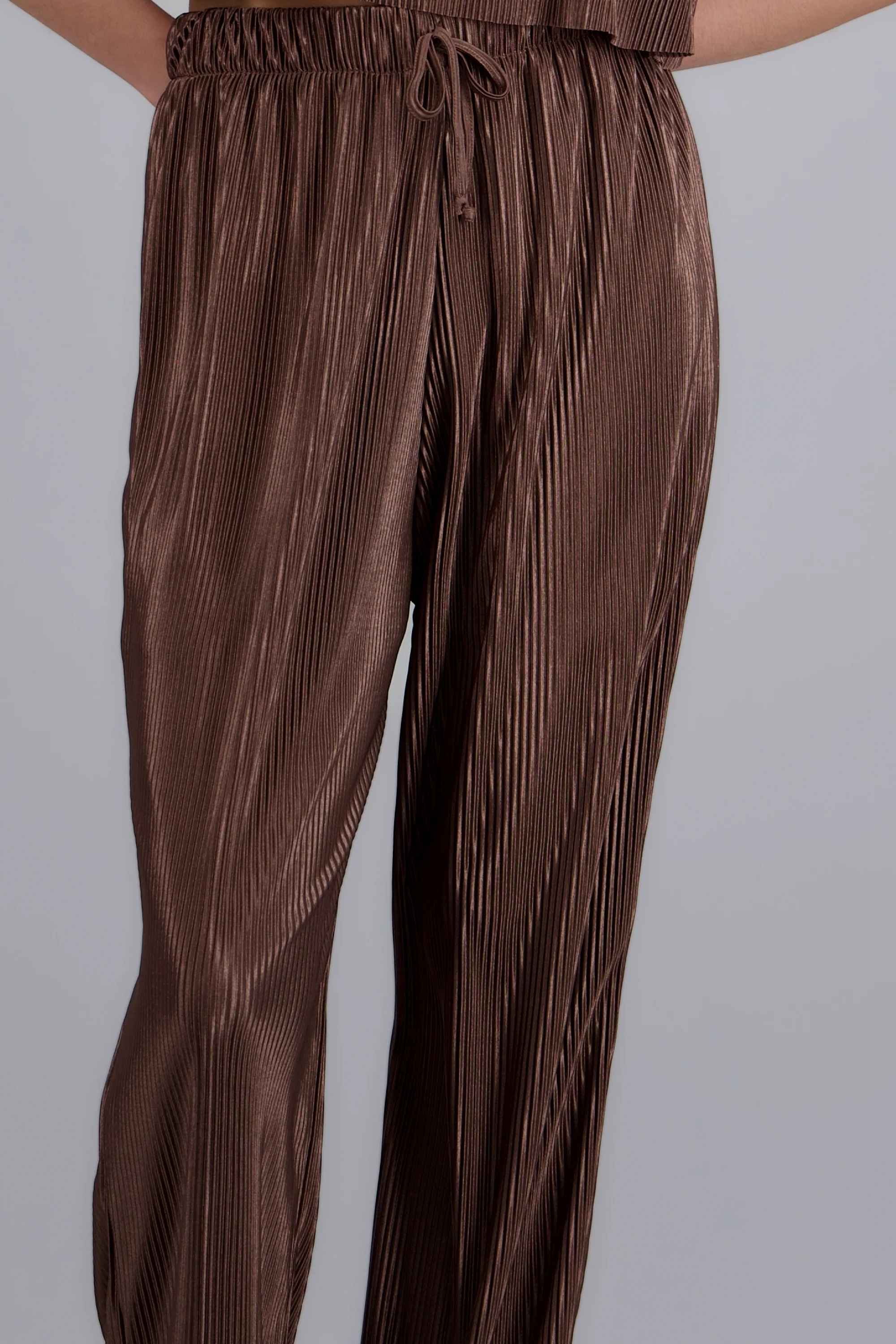 Pantalon fluido wide leg detalle textura - Image 5
