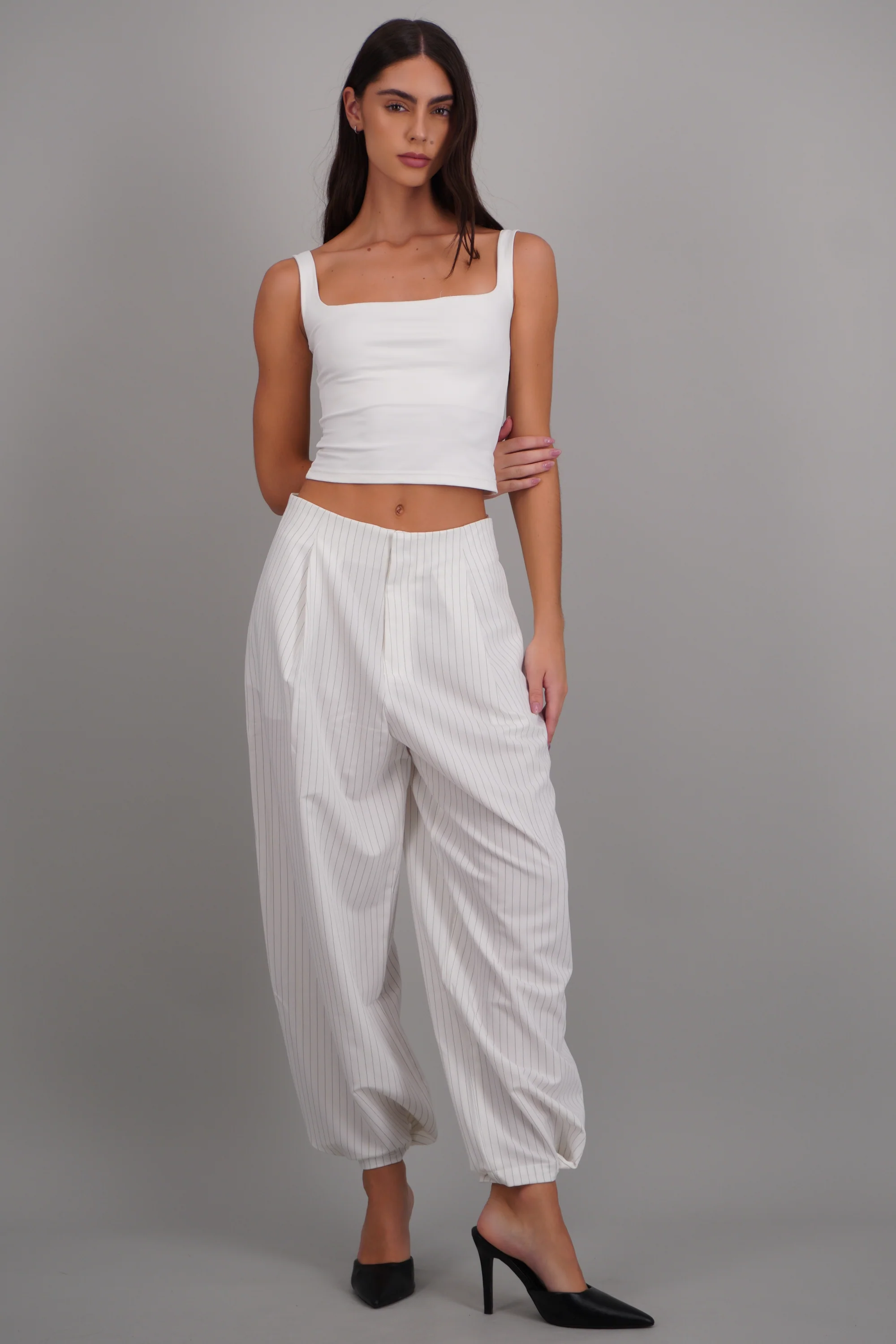 Pantalon globo de vestir rayas - Image 3