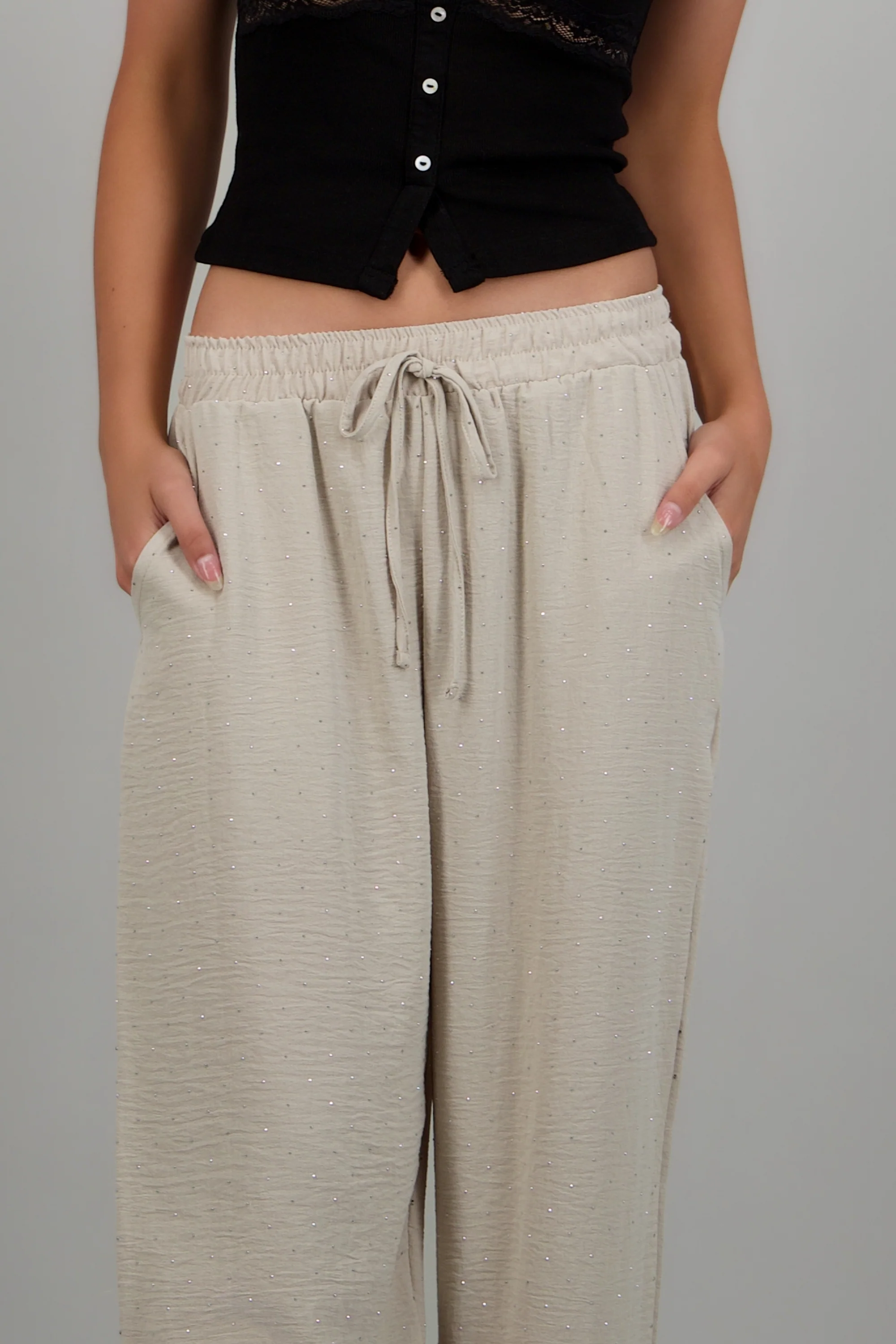 Pantalon ligero detalle brillos - Image 5