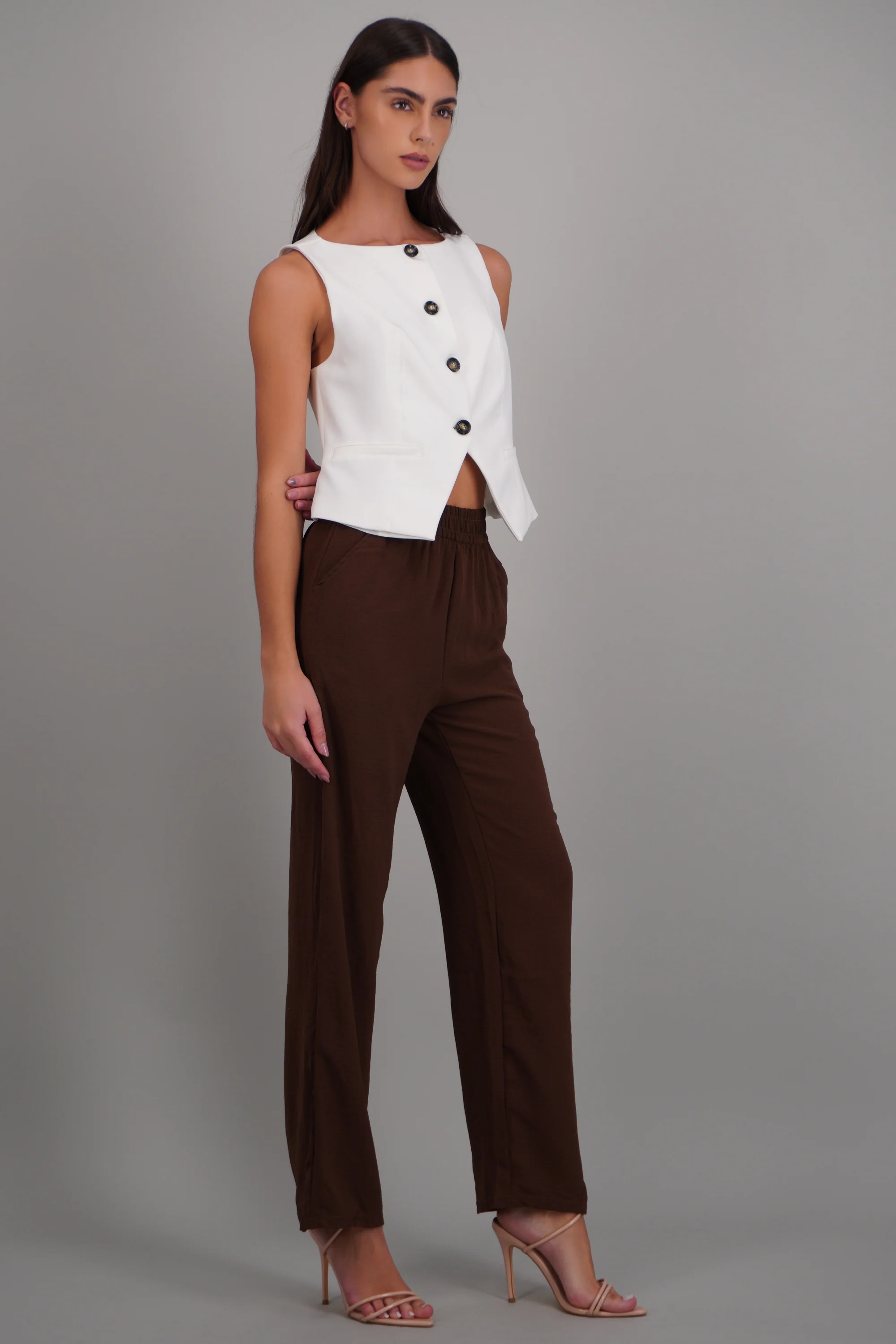 Pantalon ligero recto detalle pretina - Image 2