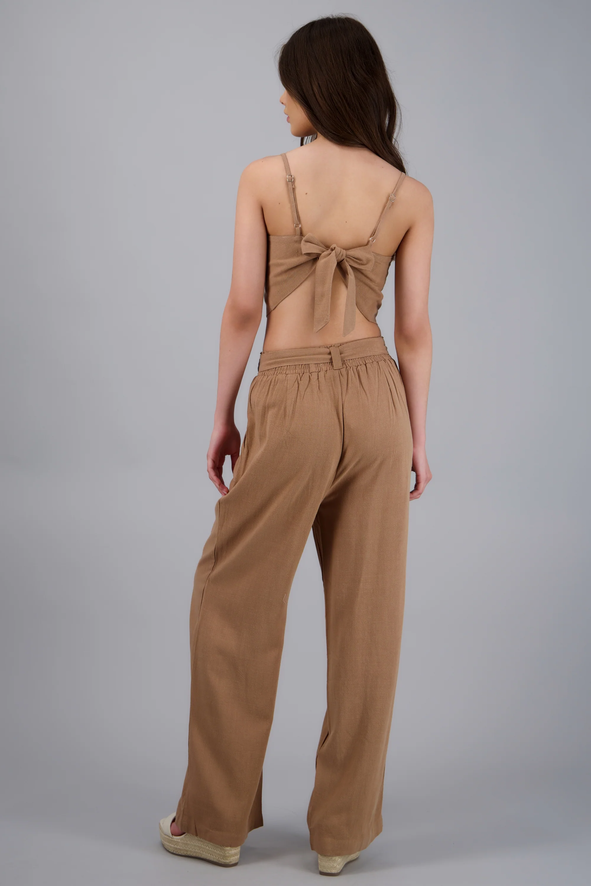 Pantalon lino detalle cinturon - Image 4