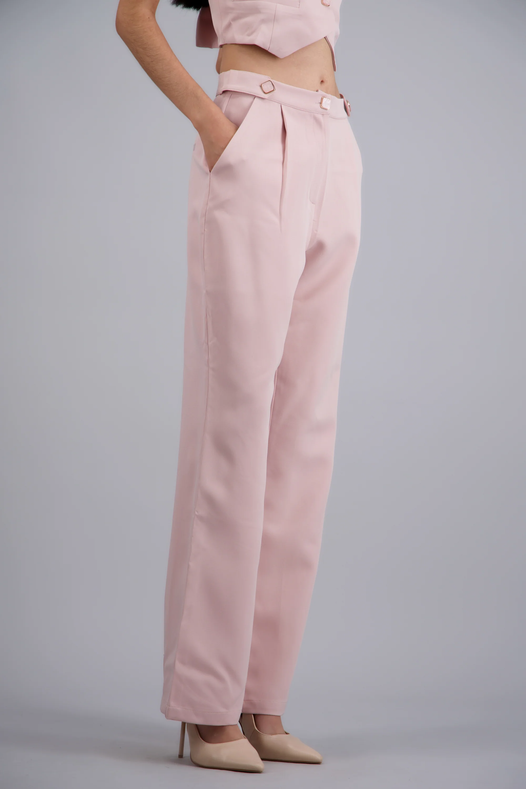 Pantalon liso detalle pretina - Image 3