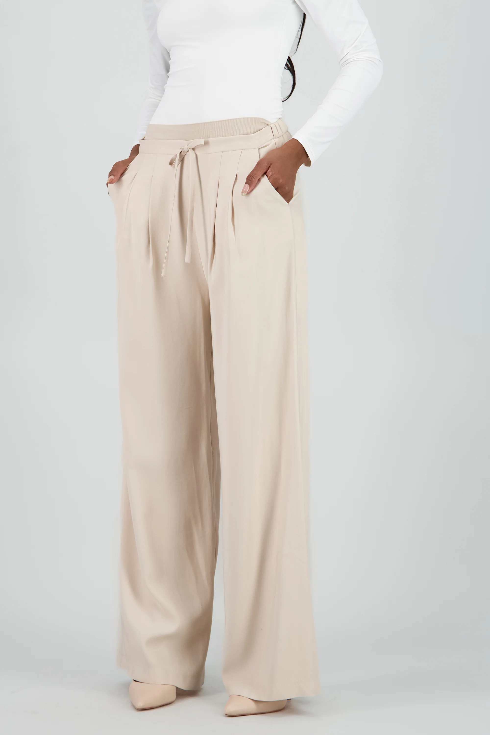 Pantalon liso pinzas - Image 2