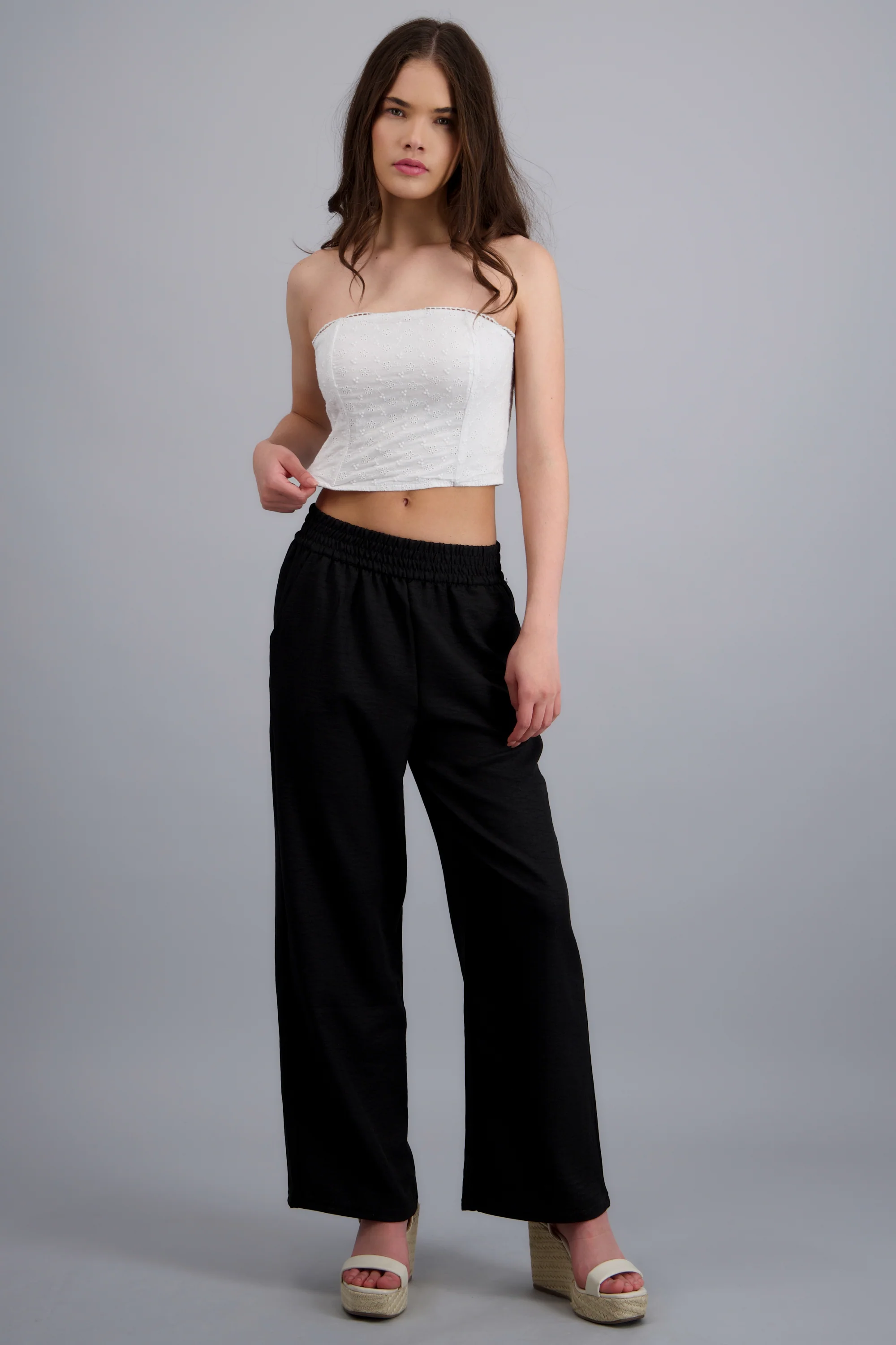 Pantalon liso textura