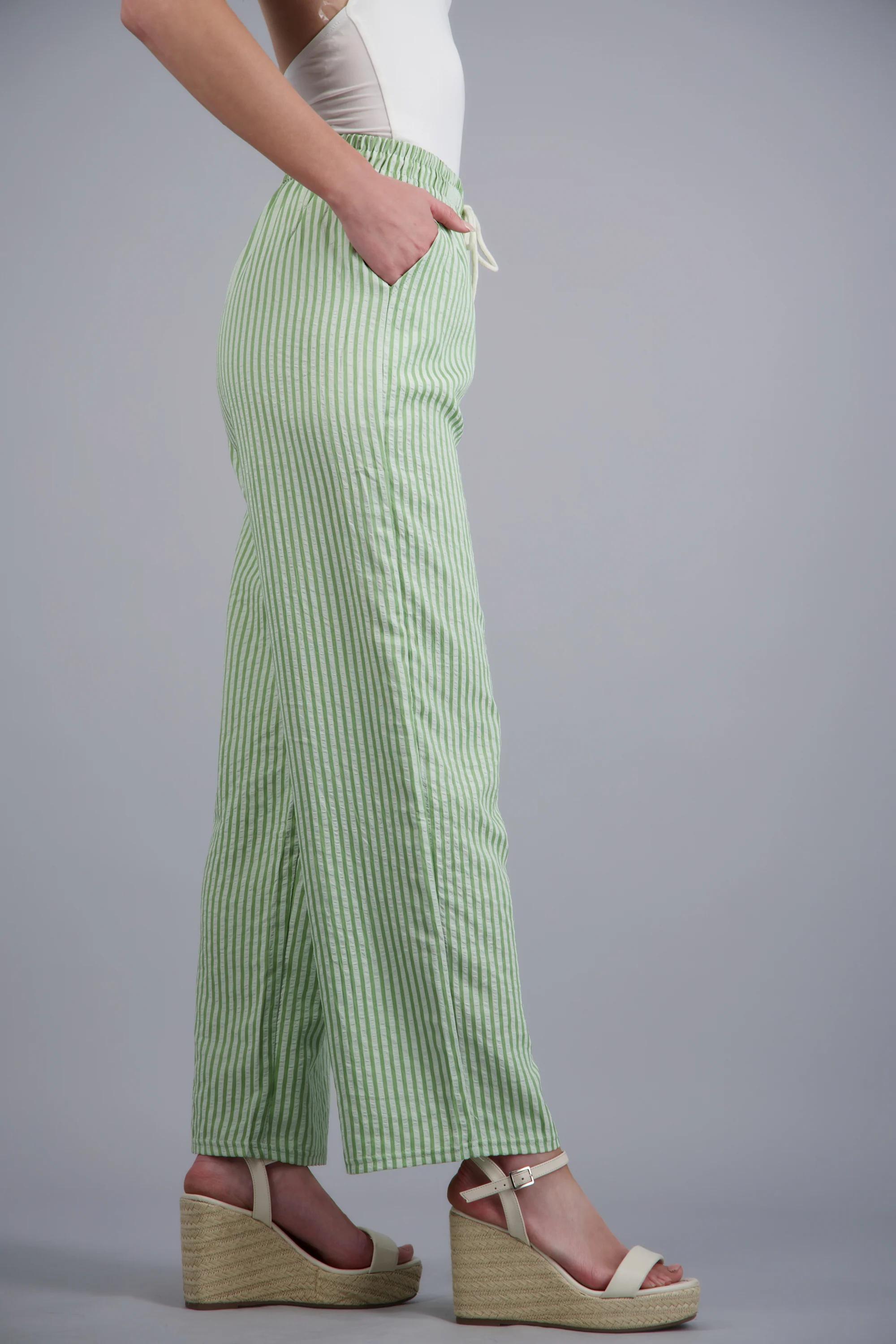 Pantalon rayas con jareta - Image 3