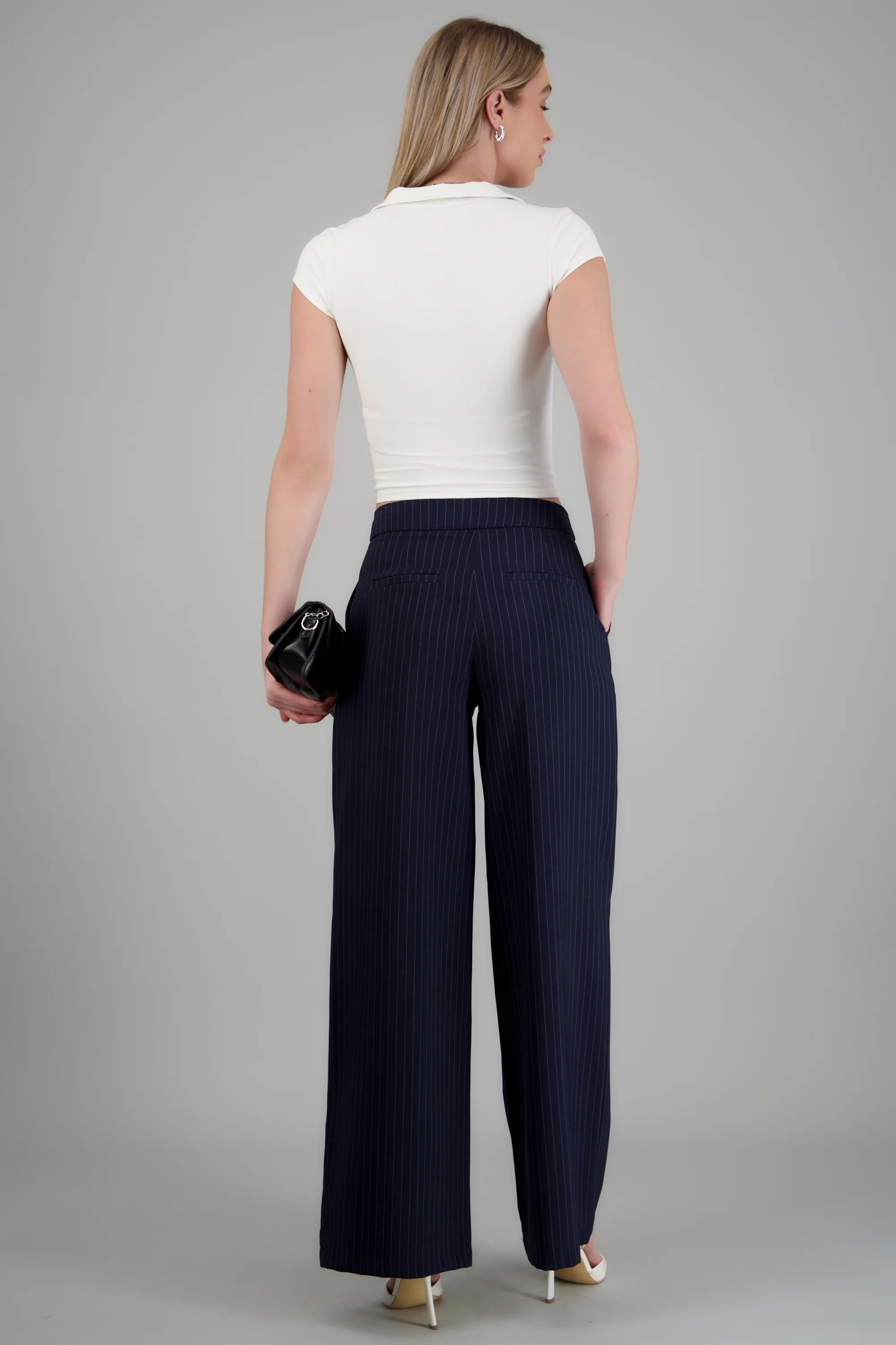 Pantalon rayas detalle pinzas - Image 4