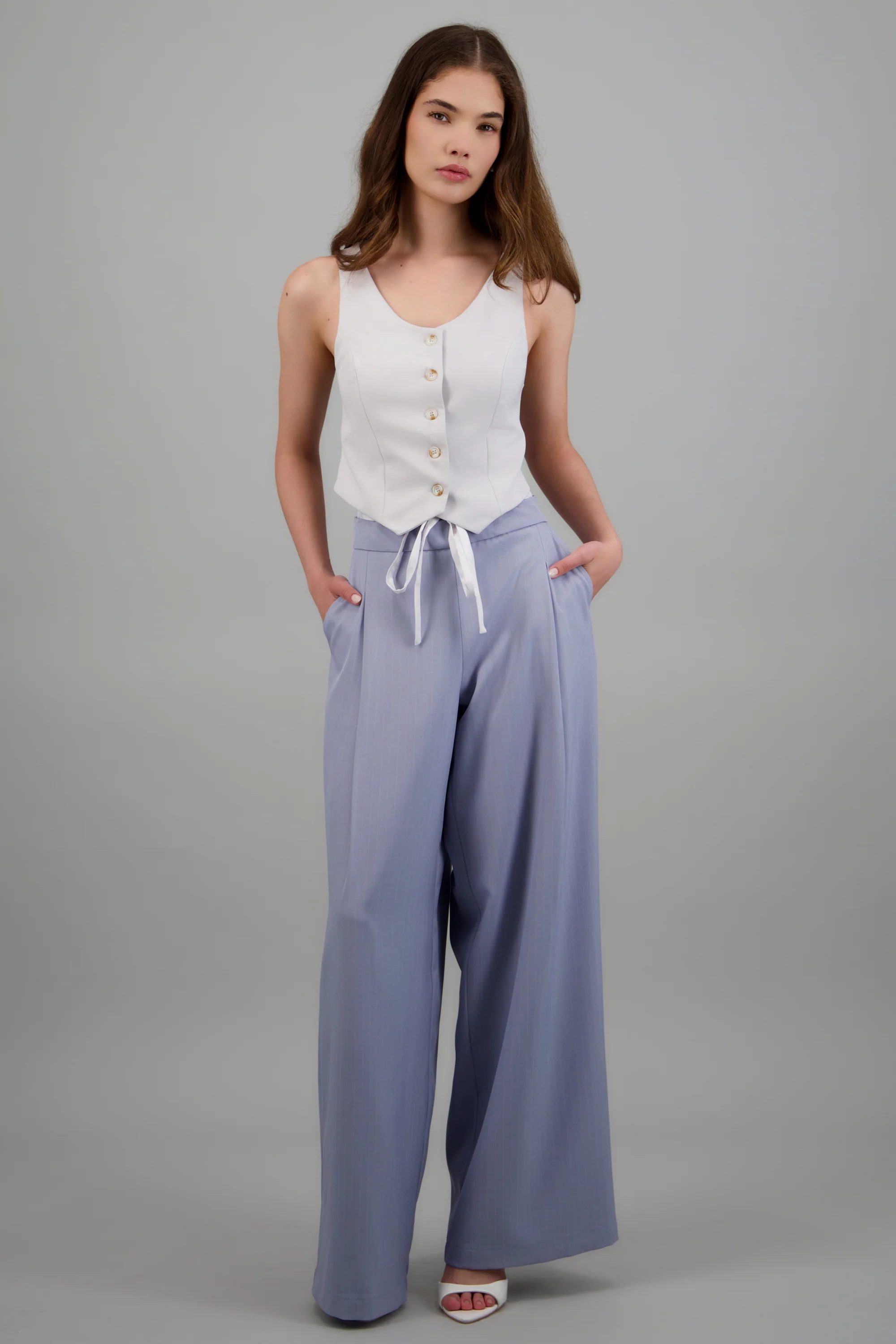 pantalon rayas detalle pretina - Image 3
