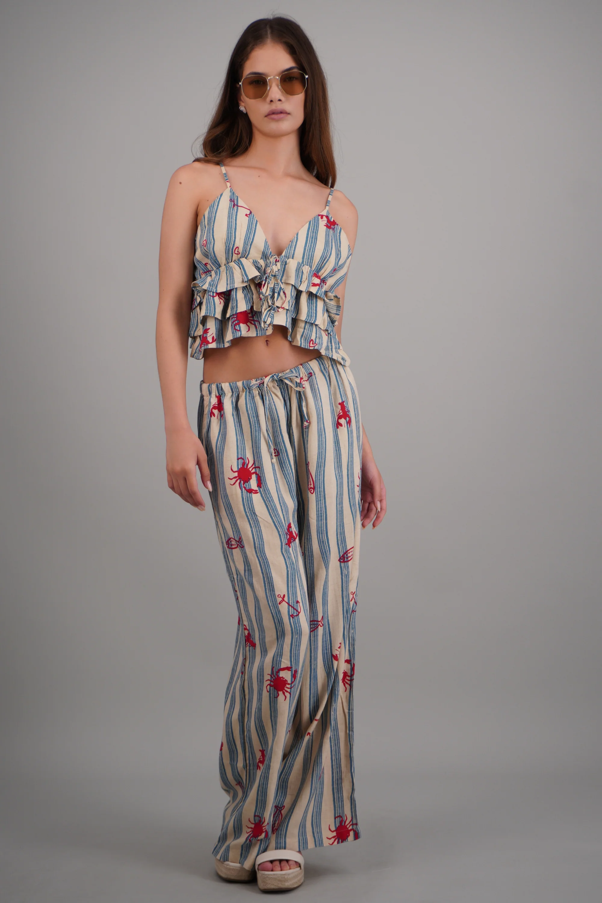 Pantalon rayas estampado - Image 3
