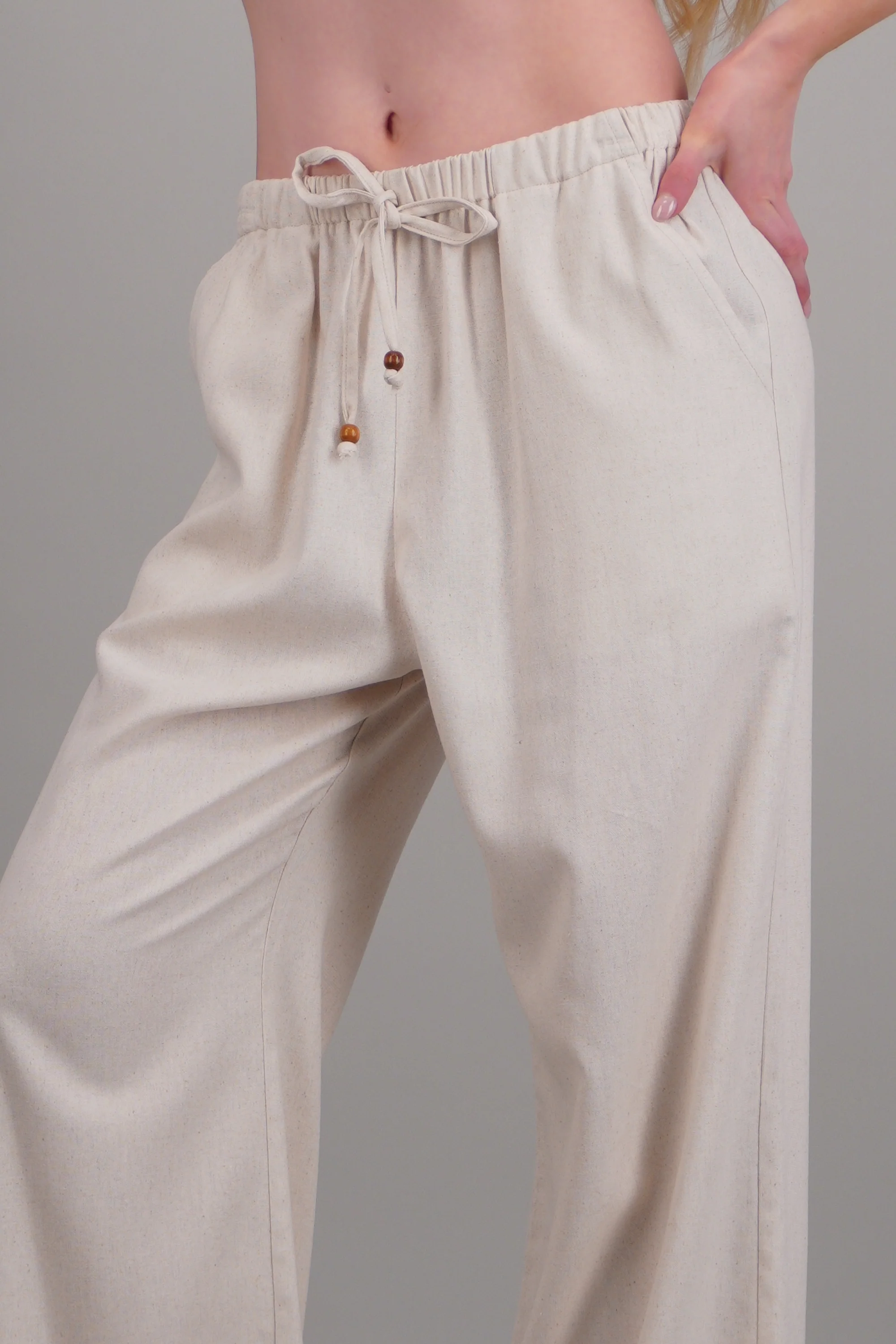 Pantalon recto detalle pretina elastica - Image 5