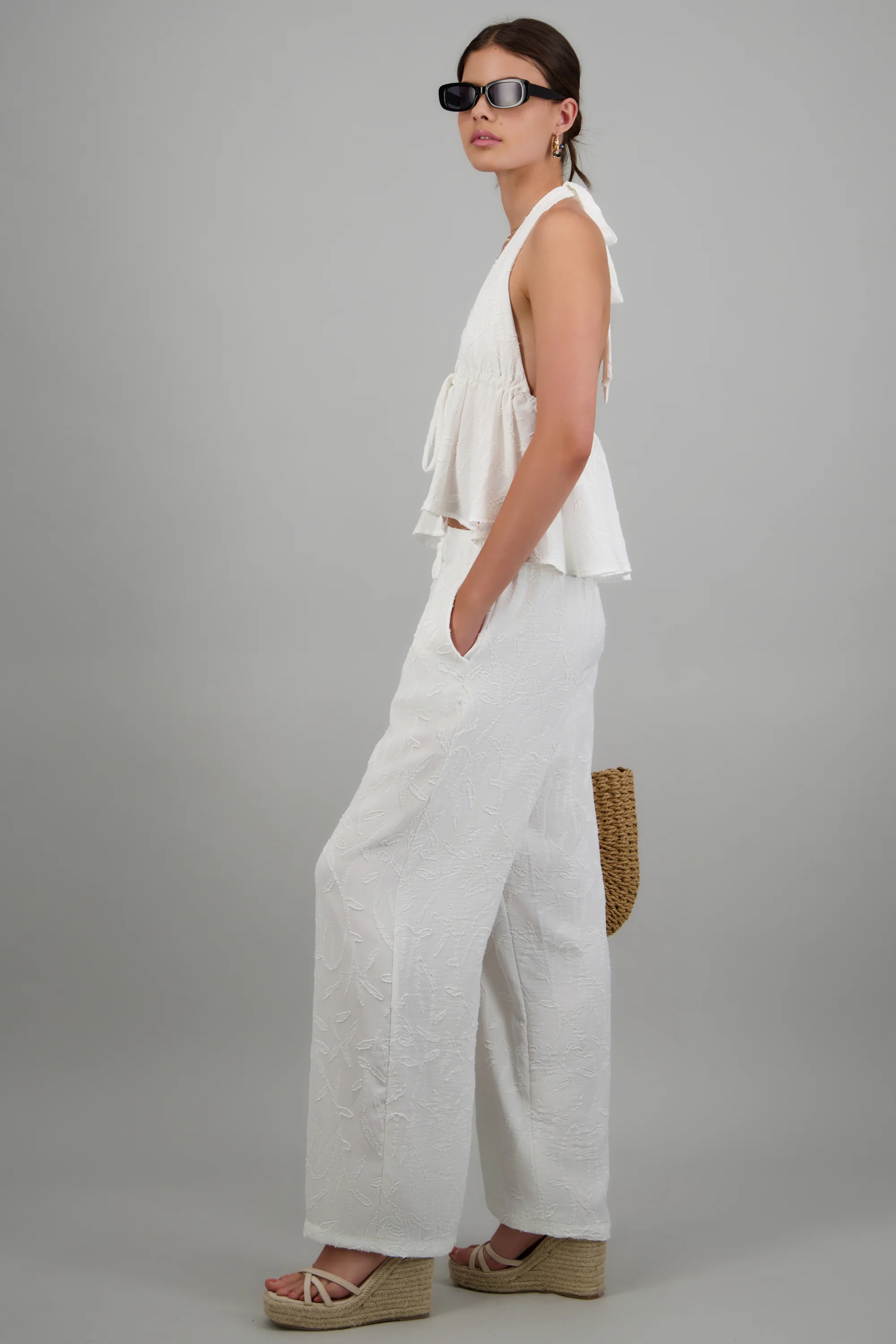 Pantalon recto detalle textura - Image 4