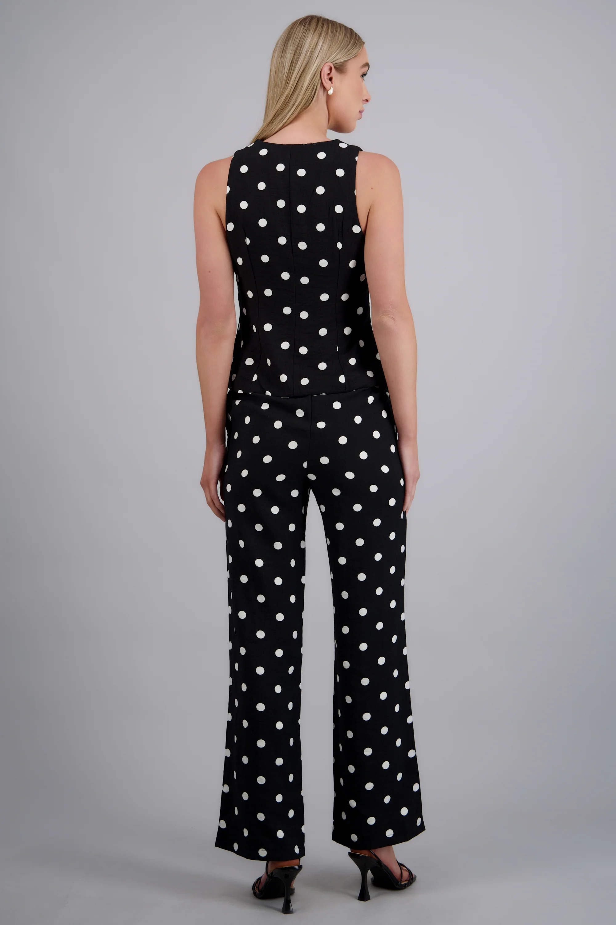 Pantalón recto polka dots - Image 4