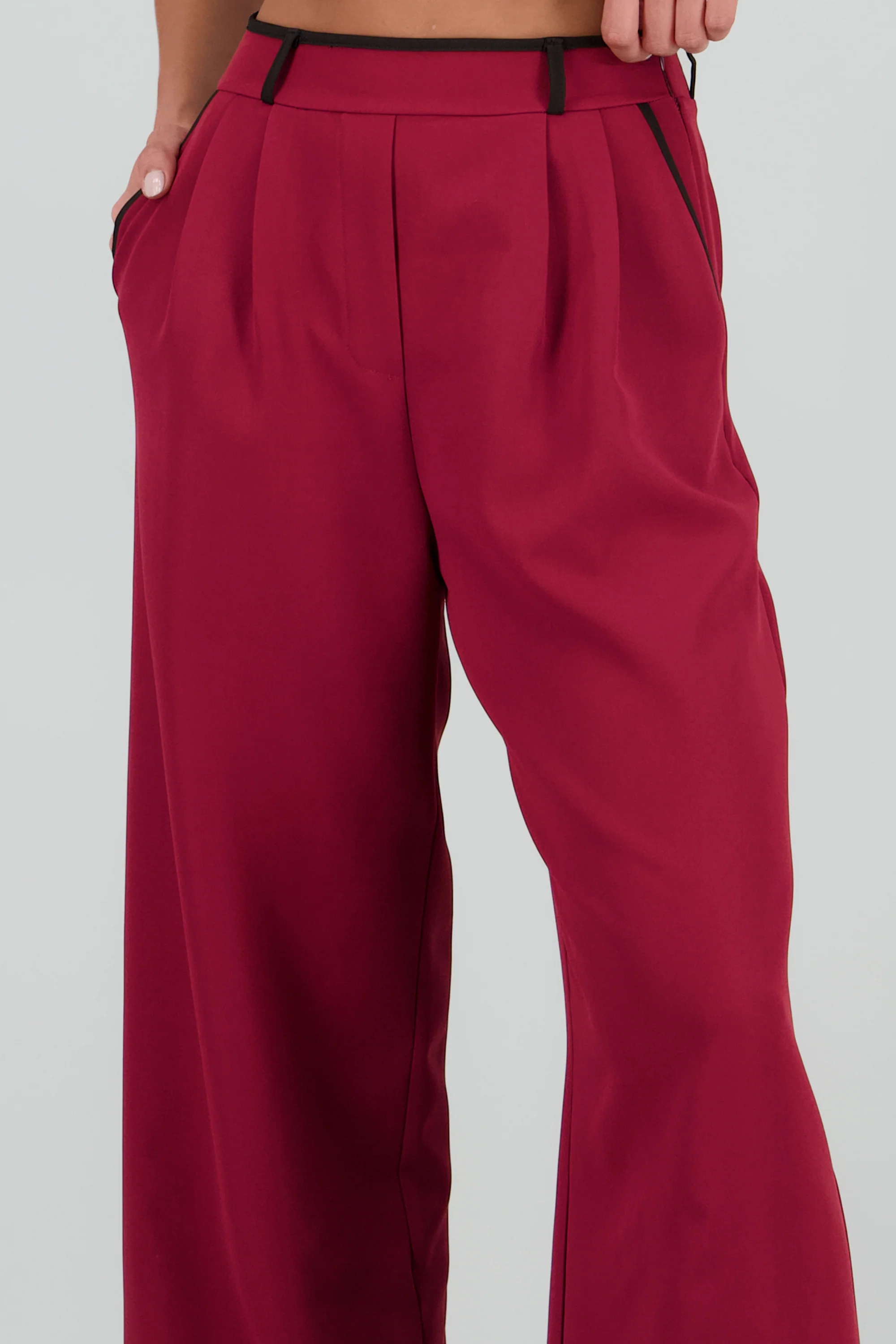Pantalon sastre con pinza detalle contraste Hyp - Image 5