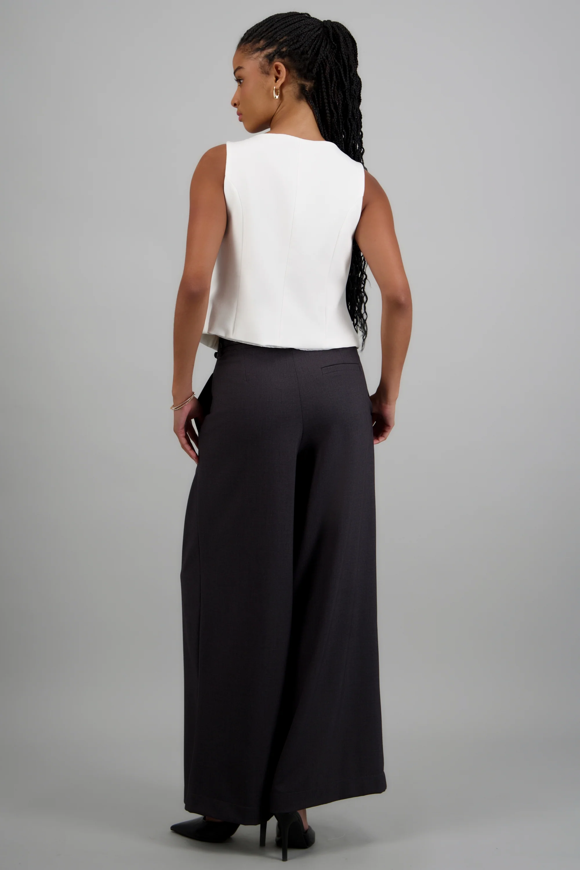 Pantalón sastre detalle cinturón - Image 4