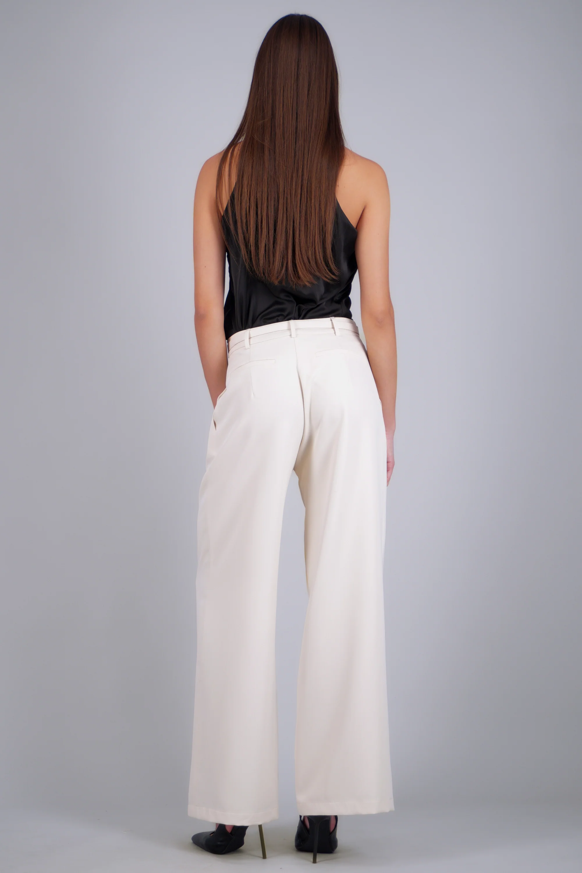 Pantalon sastre wide leg cinto a tono - Image 4