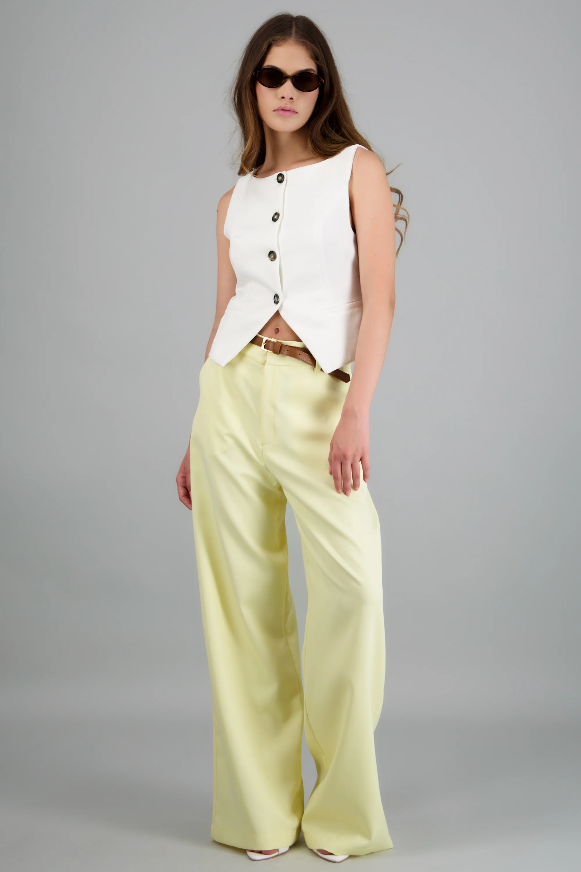 Pantalon sastreado detalle cinturon - Image 5