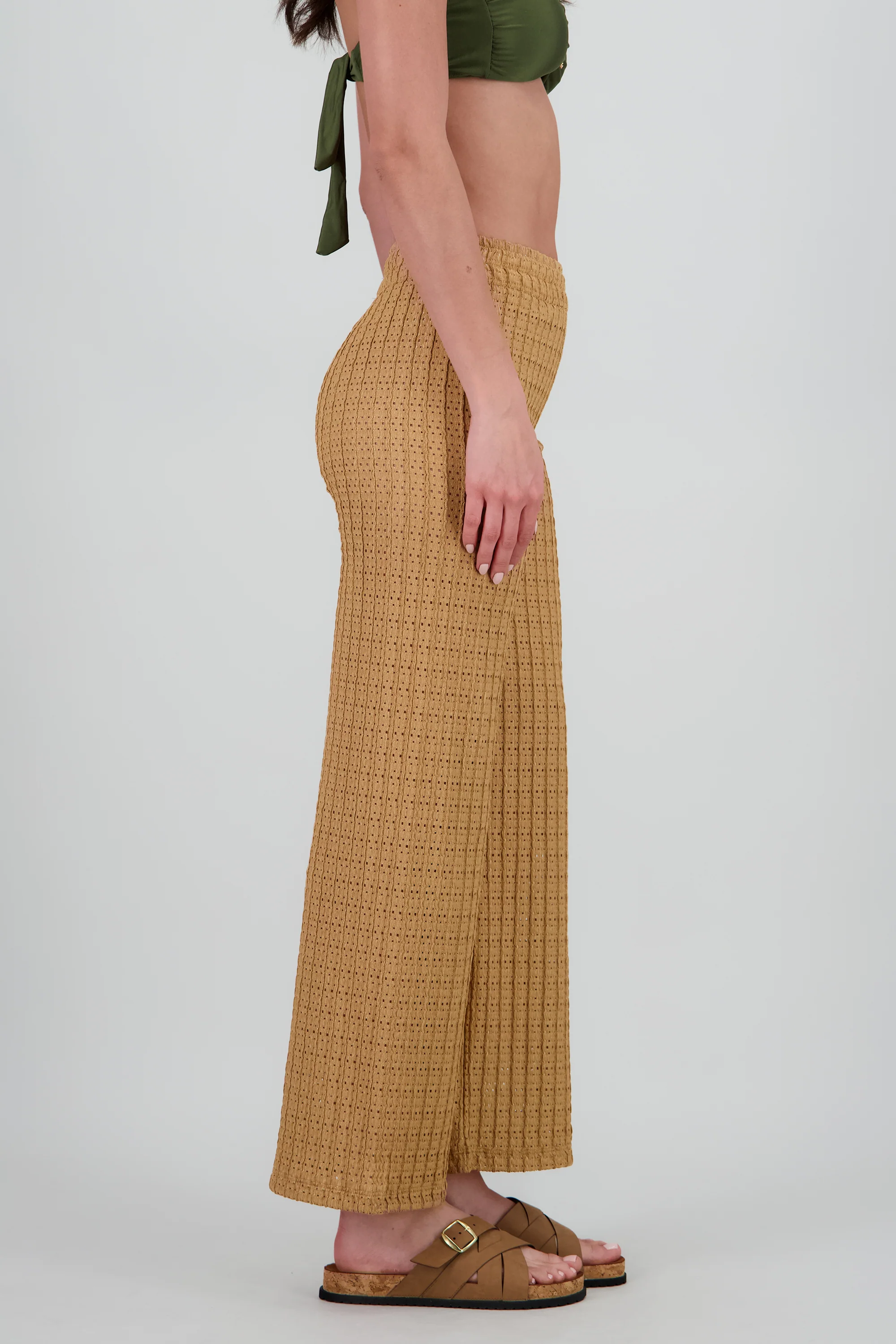 Pantalon textura recto resorte - Image 3