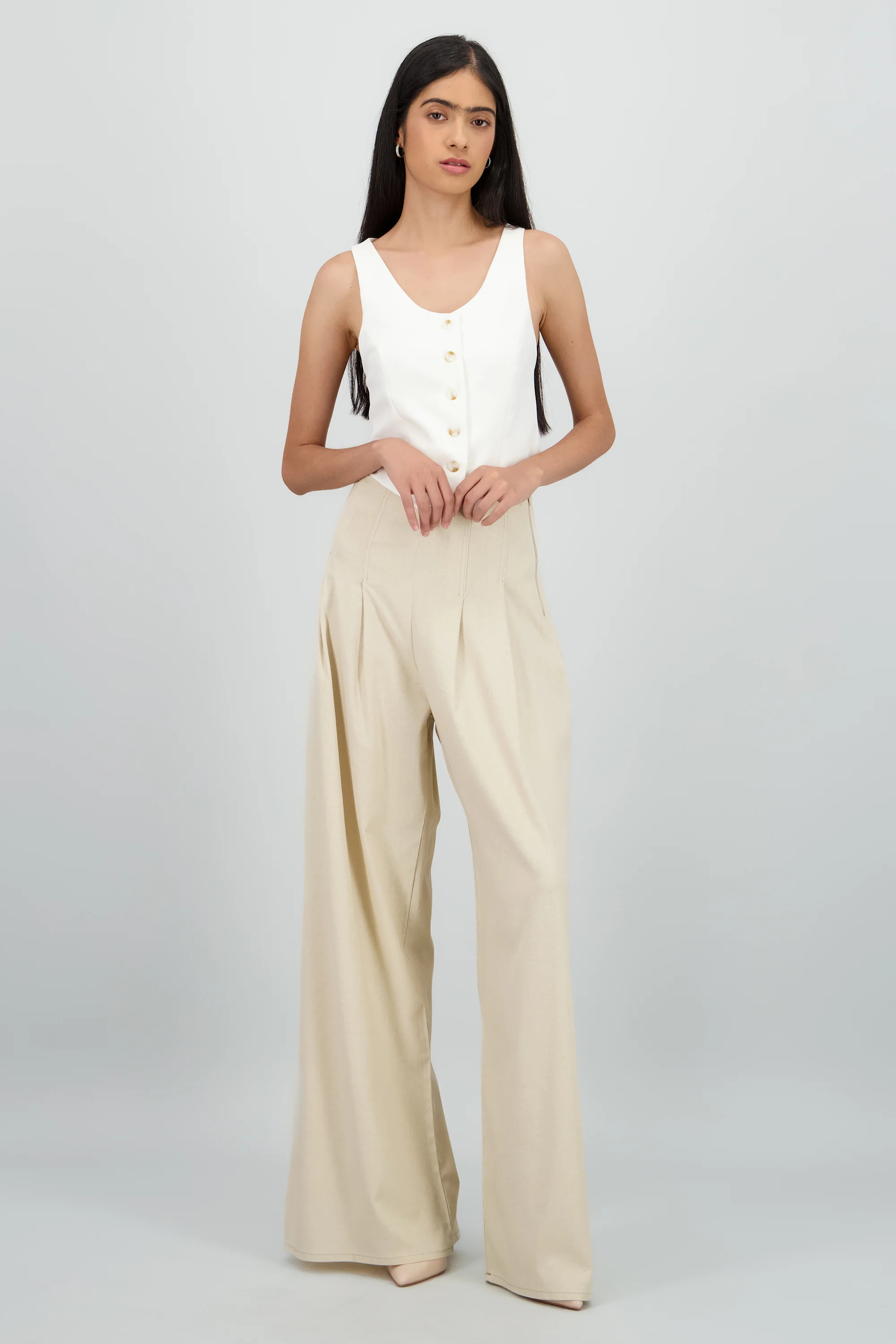 Pantalon wide leg