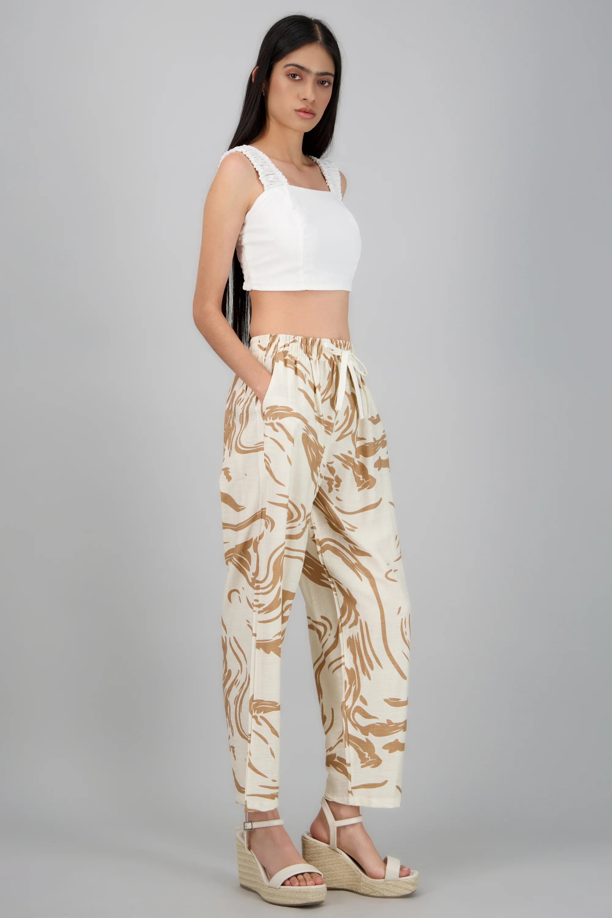 Pantalón wide leg boho estampado - Image 3