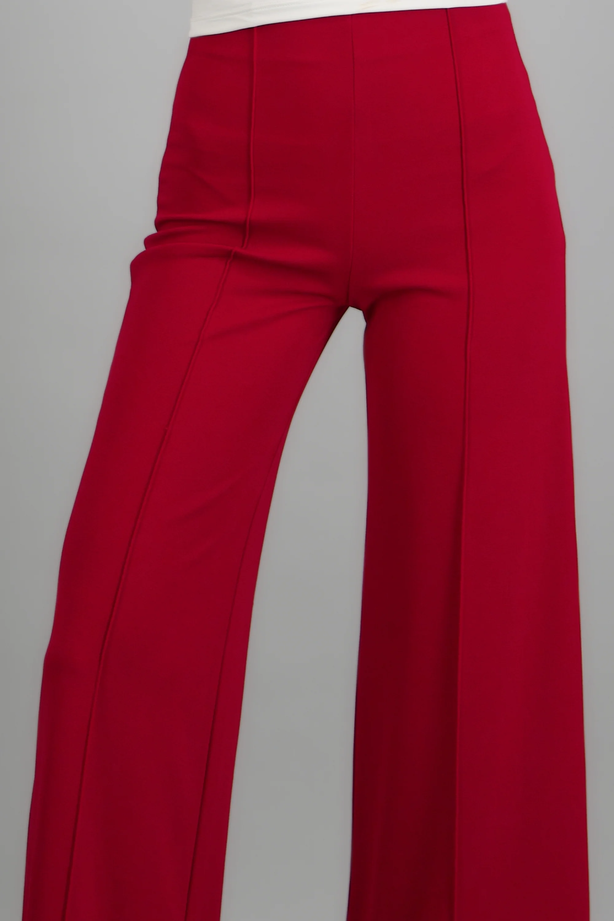 Pantalón Wide Leg Cintura Alta Costuras - Image 2
