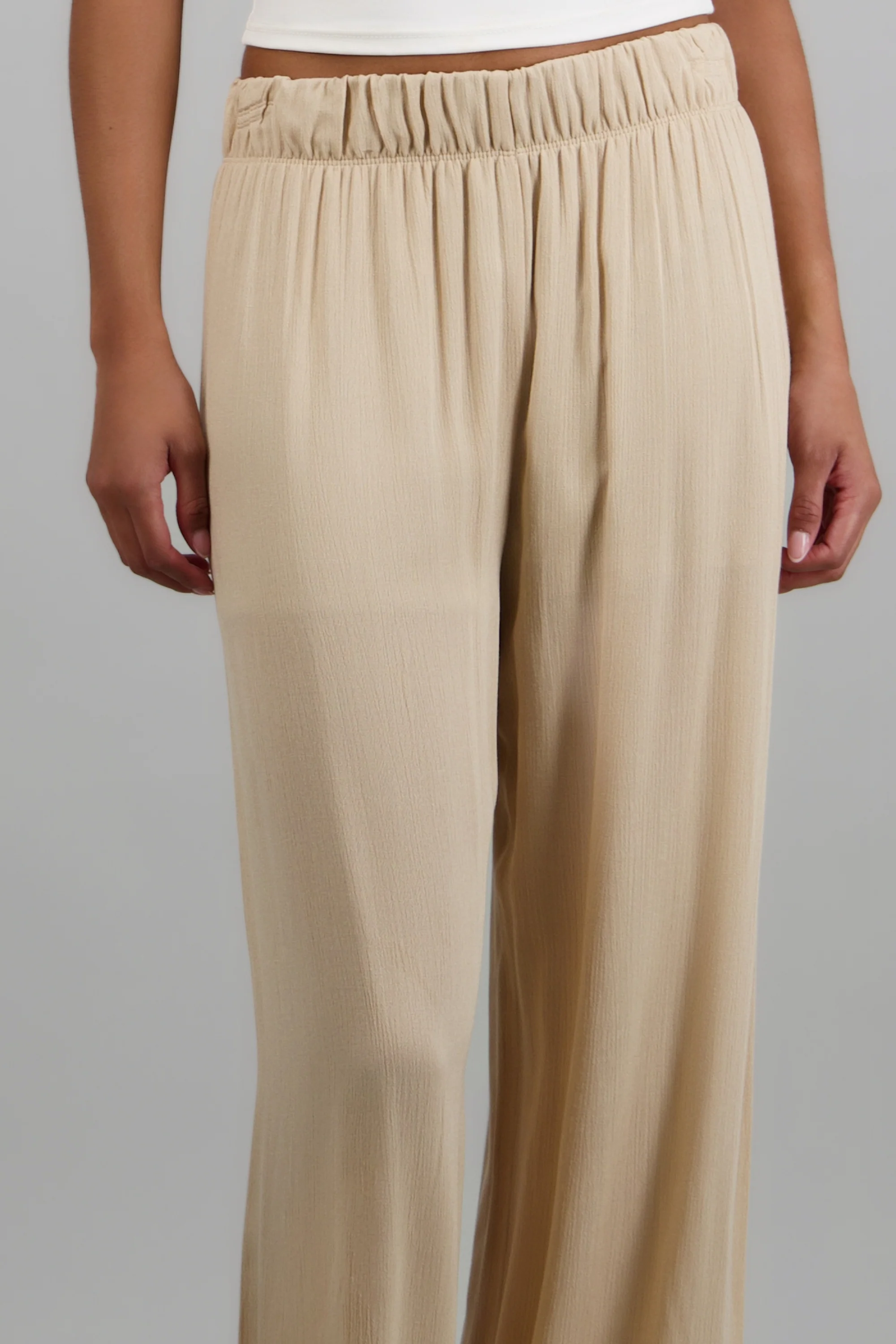 Pantalón wide leg cintura elástica - Image 5
