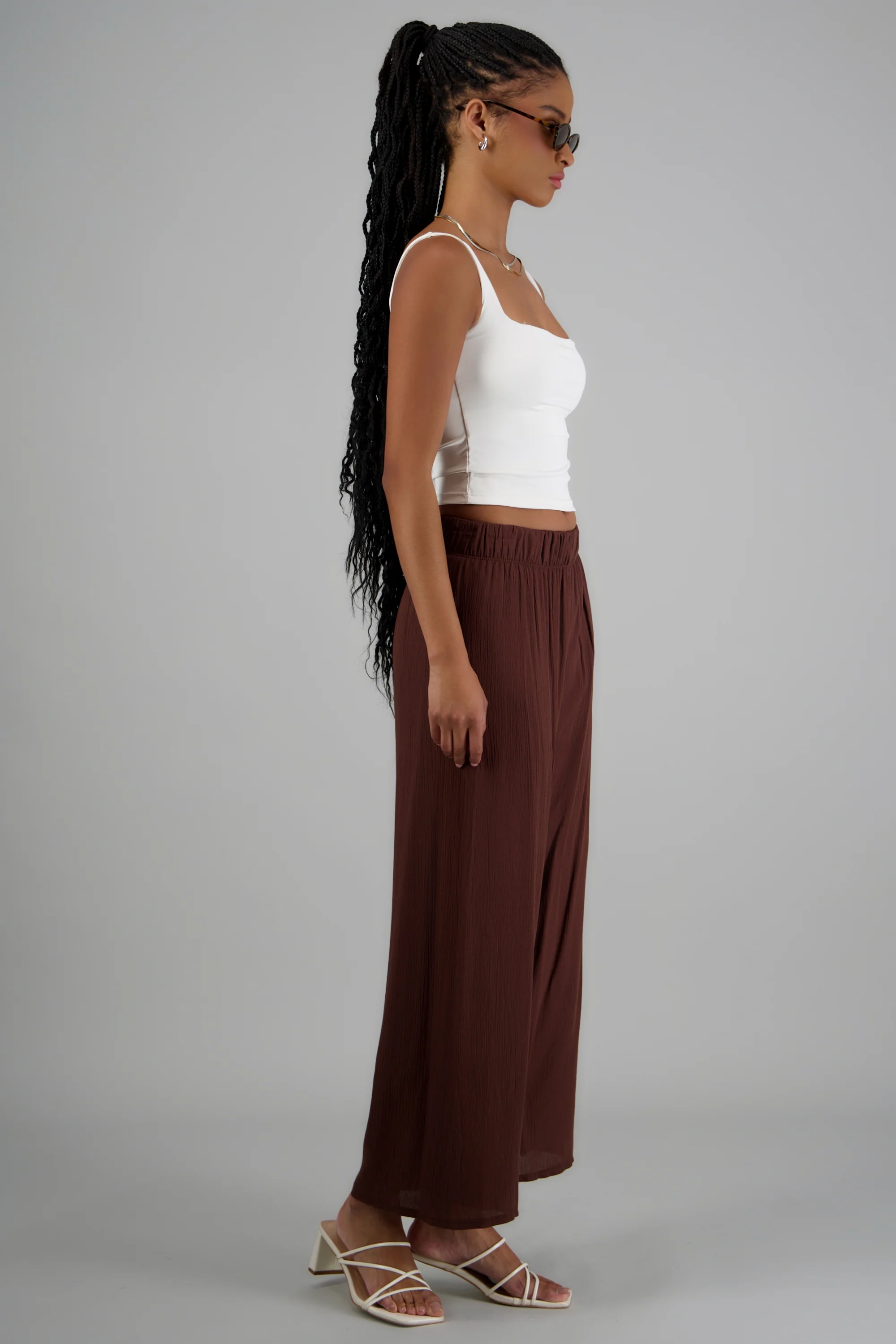 Pantalón wide leg cintura elástica - Image 2