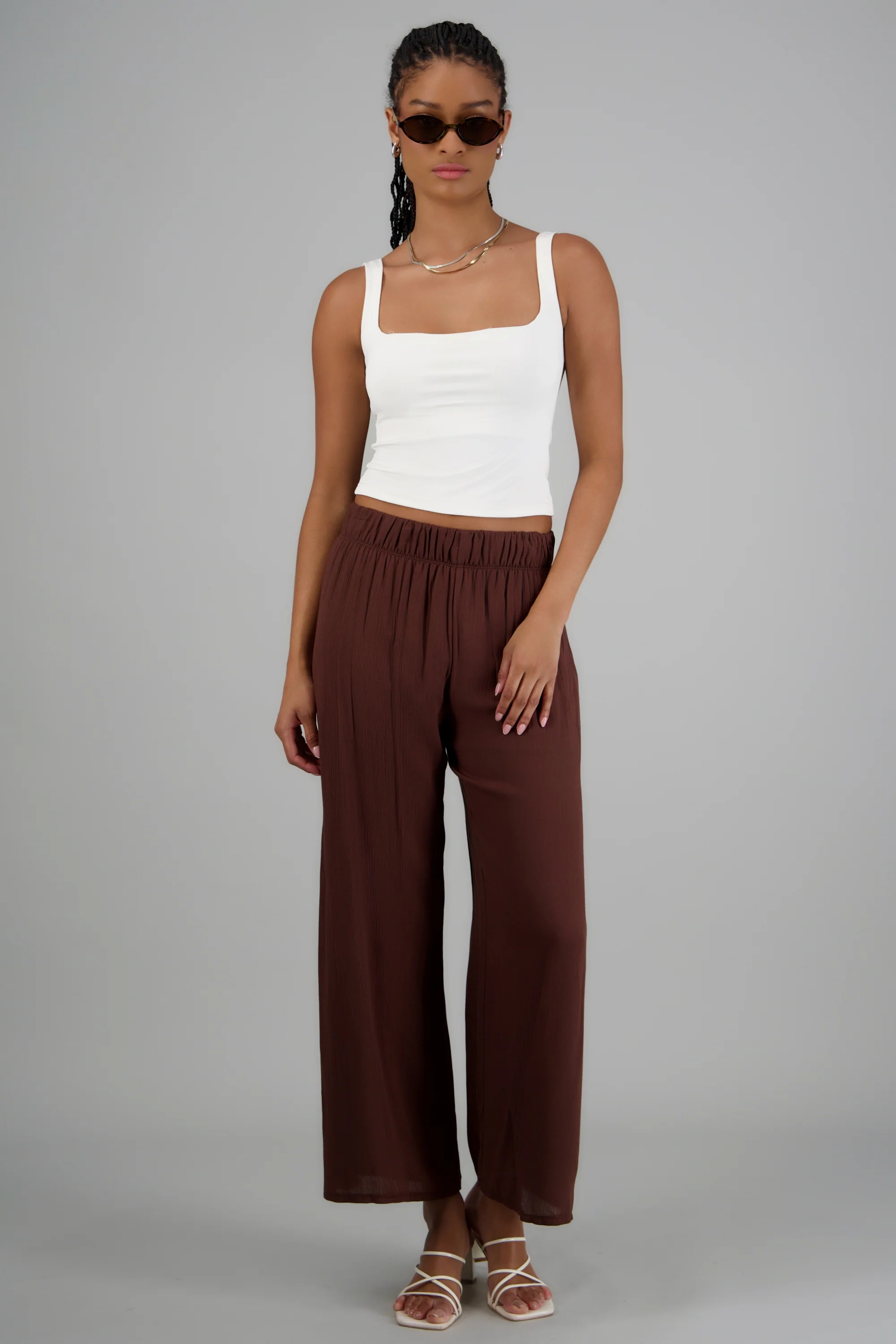 Pantalón wide leg cintura elástica - Image 3