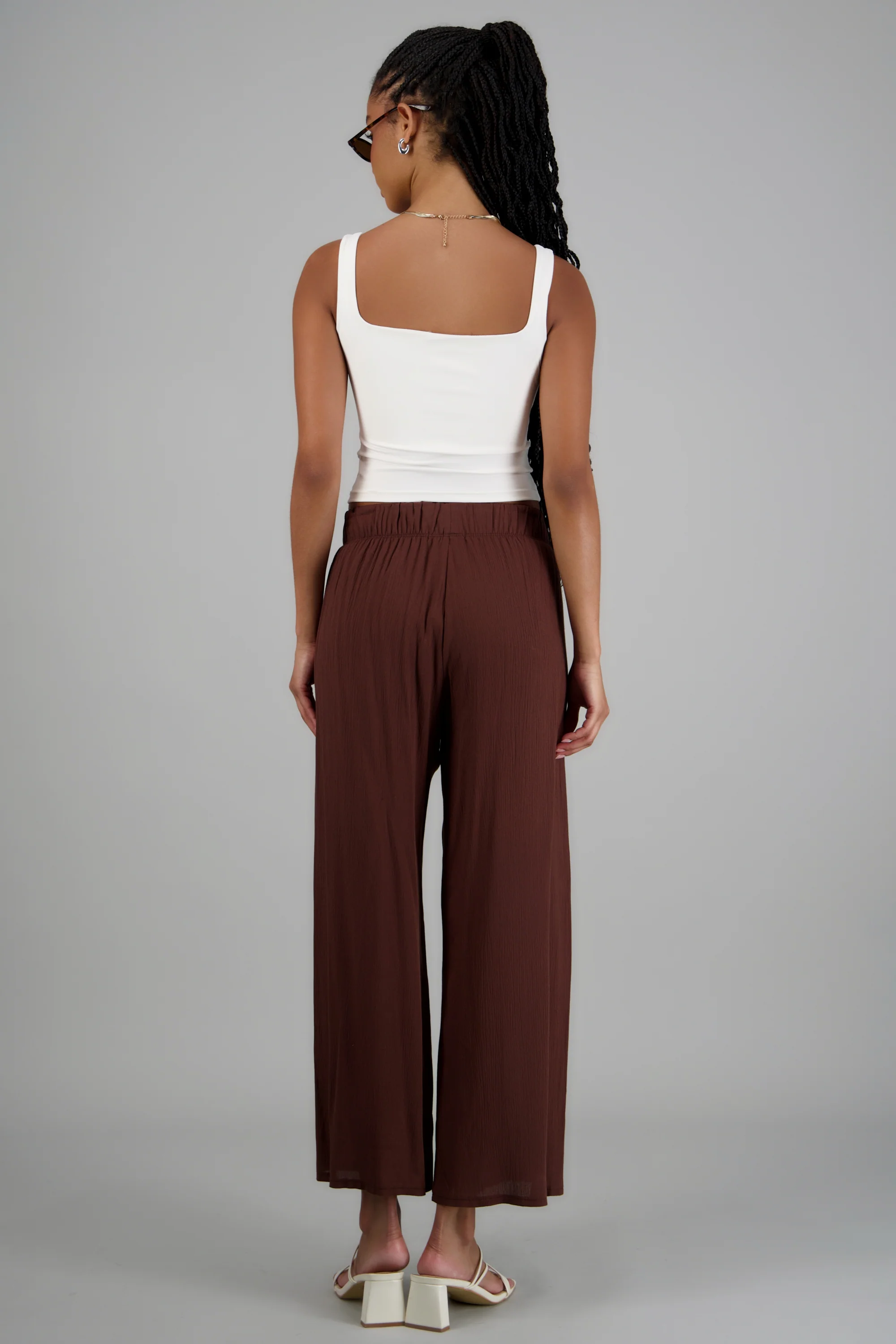 Pantalón wide leg cintura elástica - Image 4