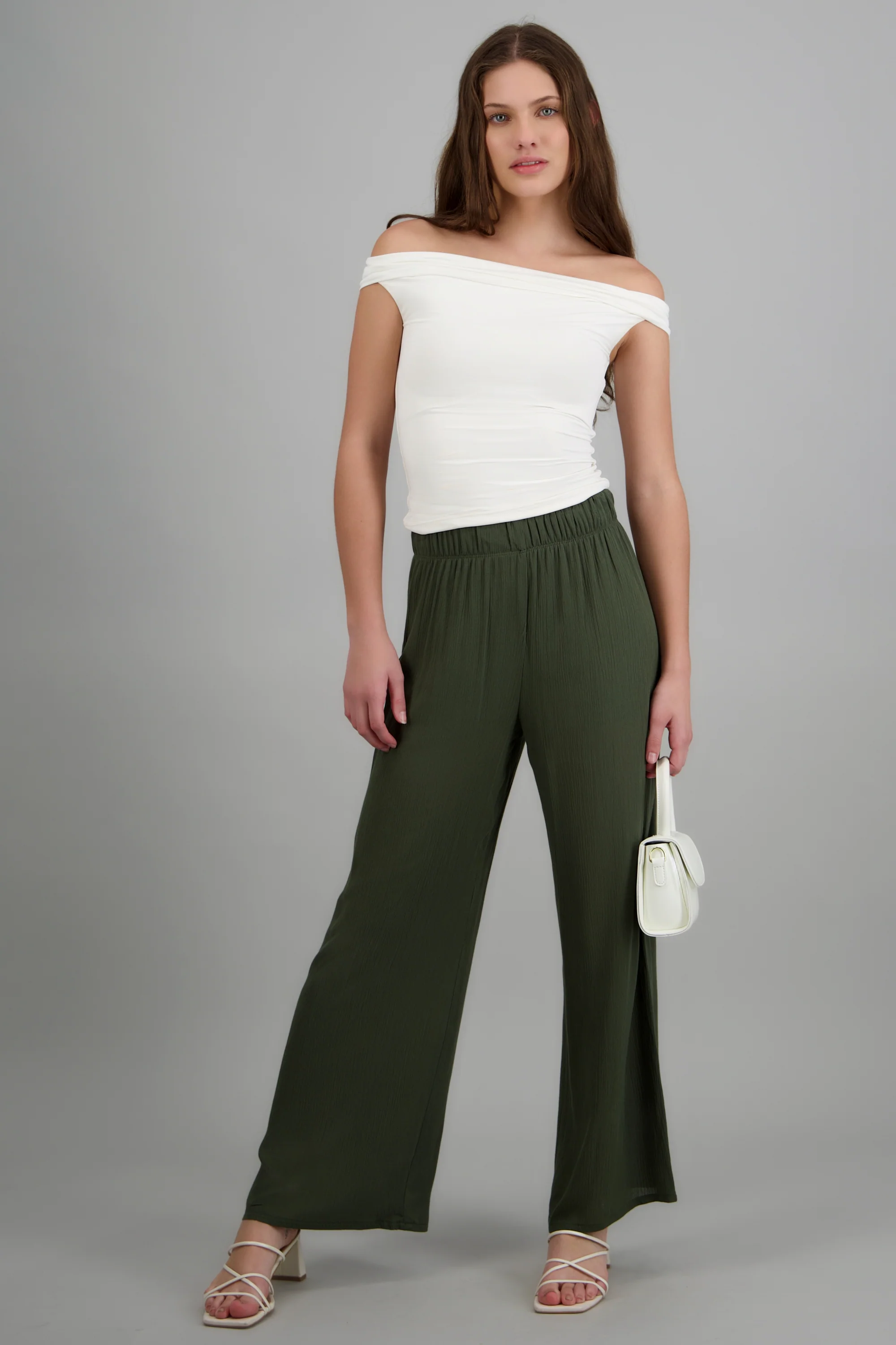 Pantalón wide leg cintura elástica - Image 2