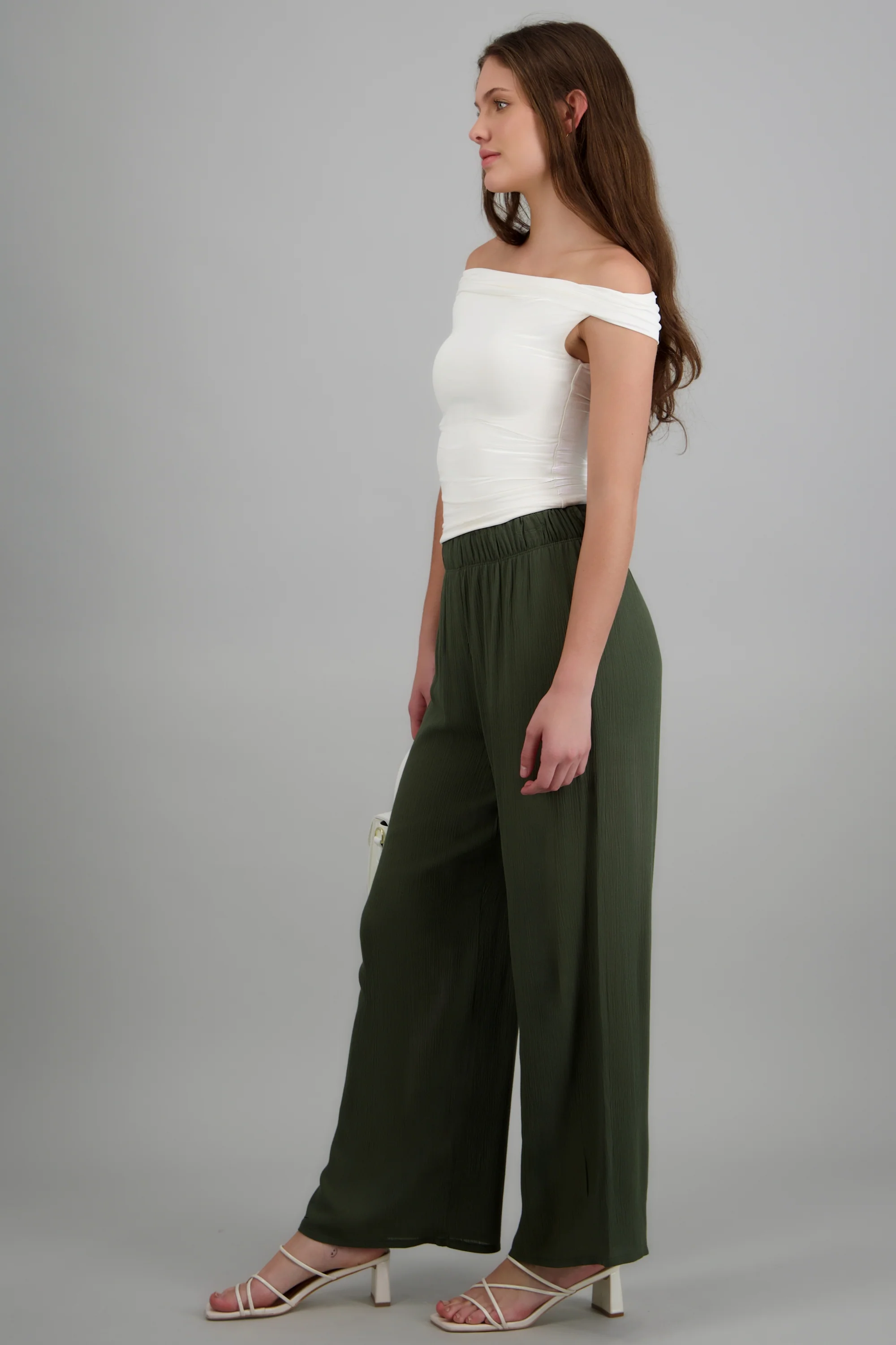 Pantalón wide leg cintura elástica - Image 3