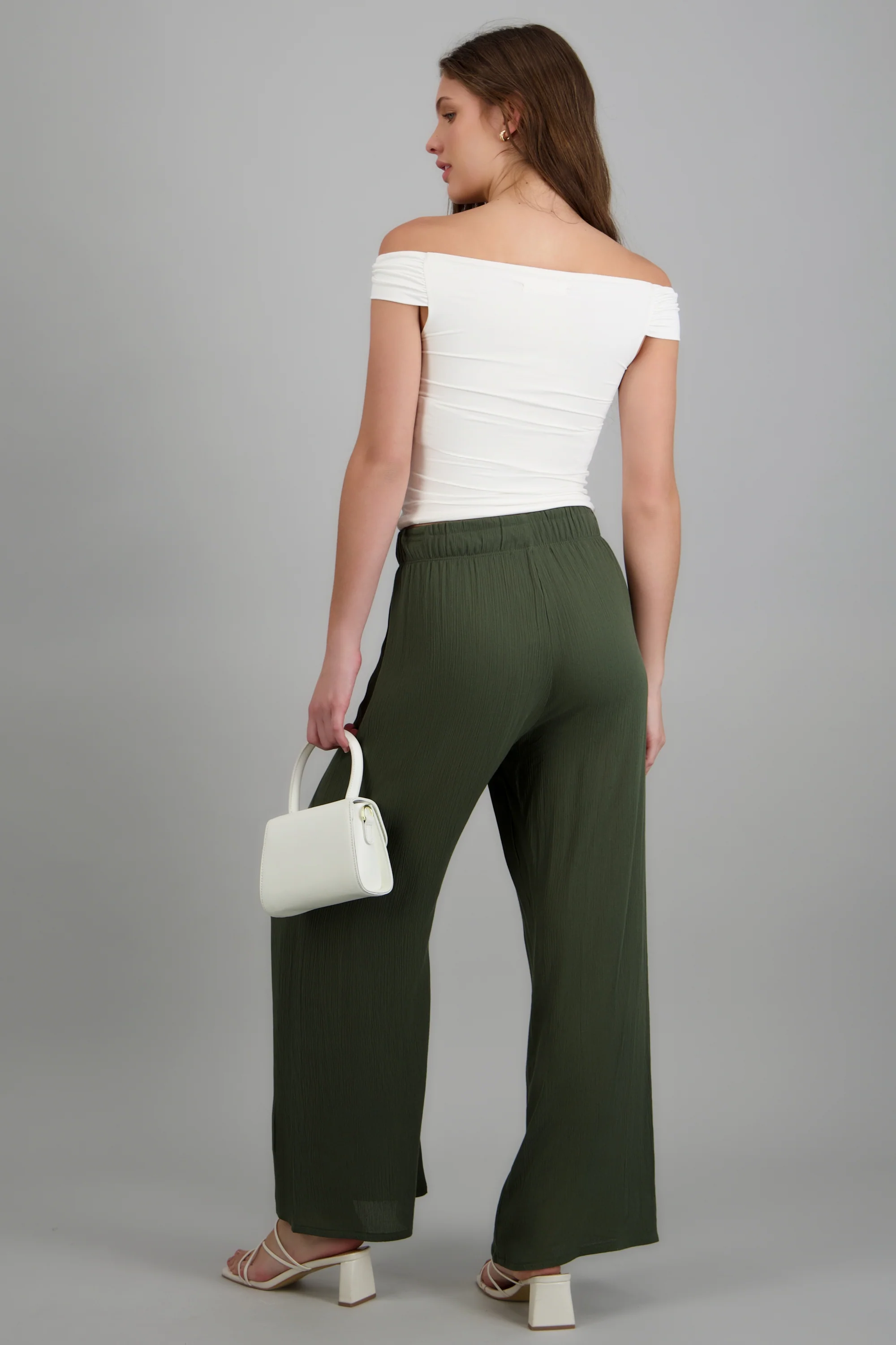 Pantalón wide leg cintura elástica - Image 4