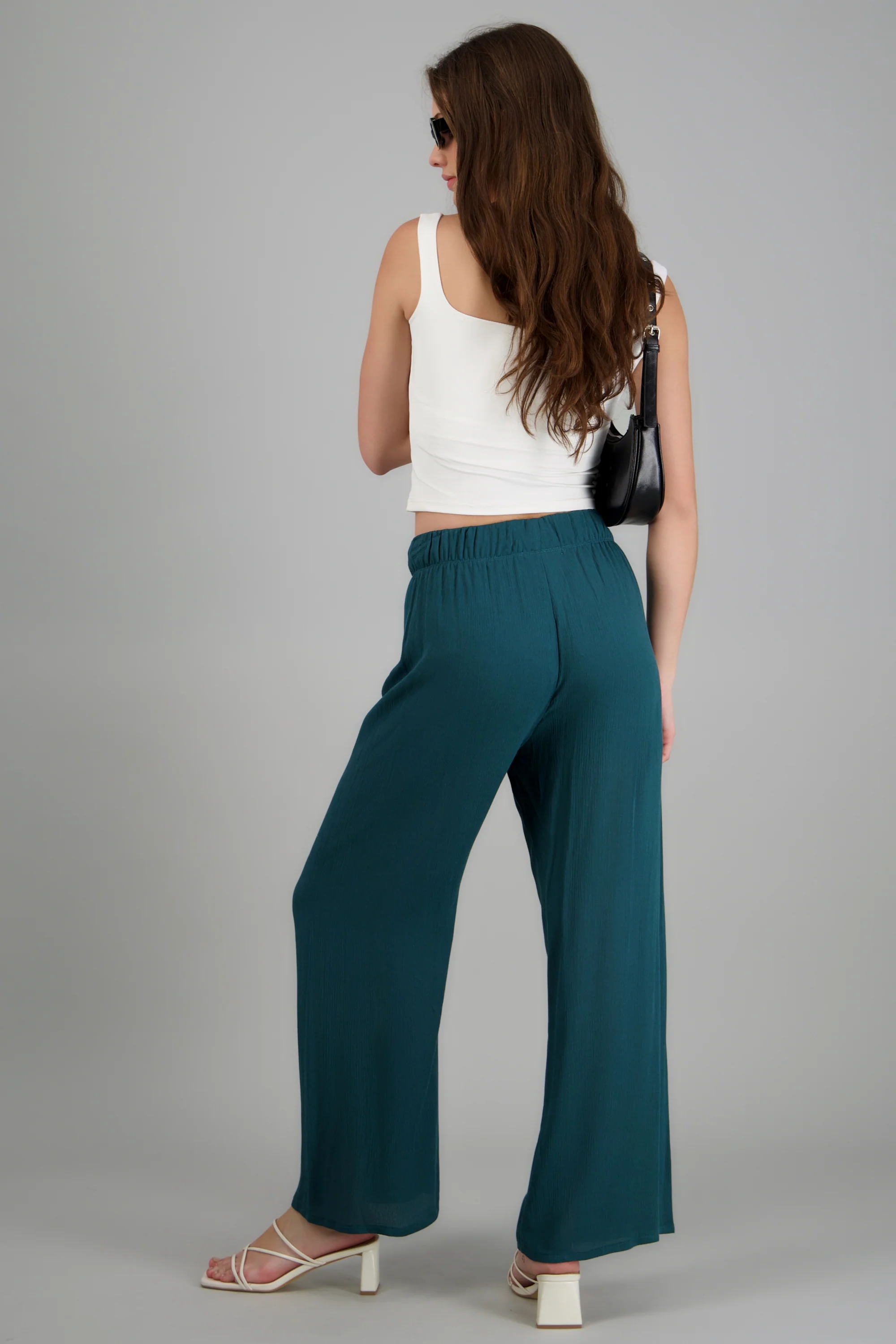 Pantalón wide leg cintura elástica - Image 2