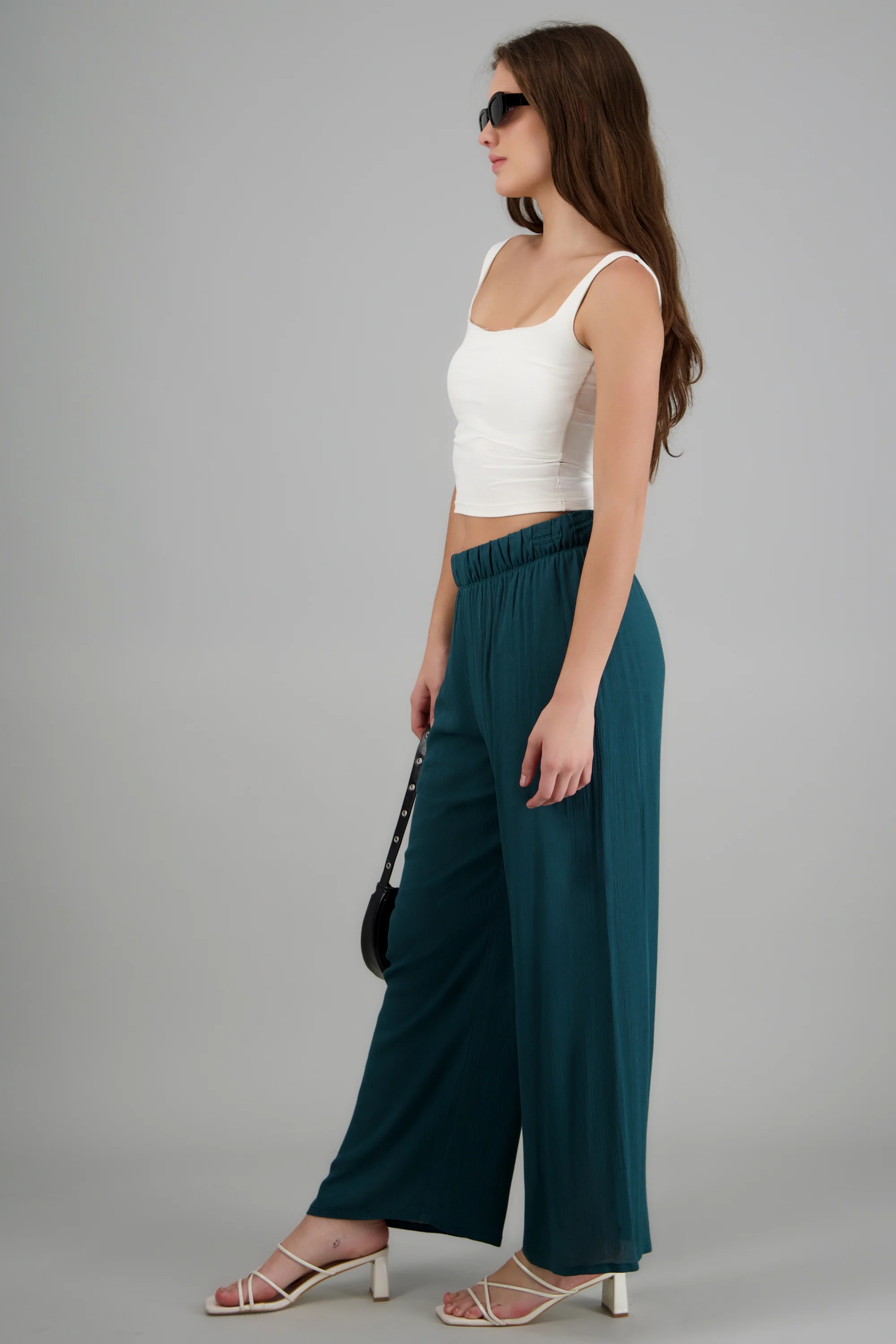 Pantalón wide leg cintura elástica - Image 4