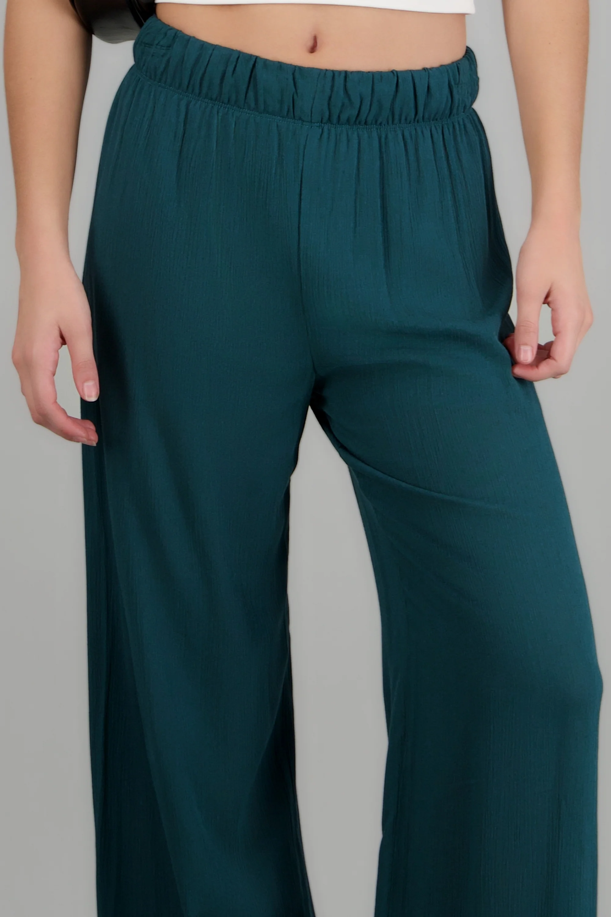 Pantalón wide leg cintura elástica - Image 5