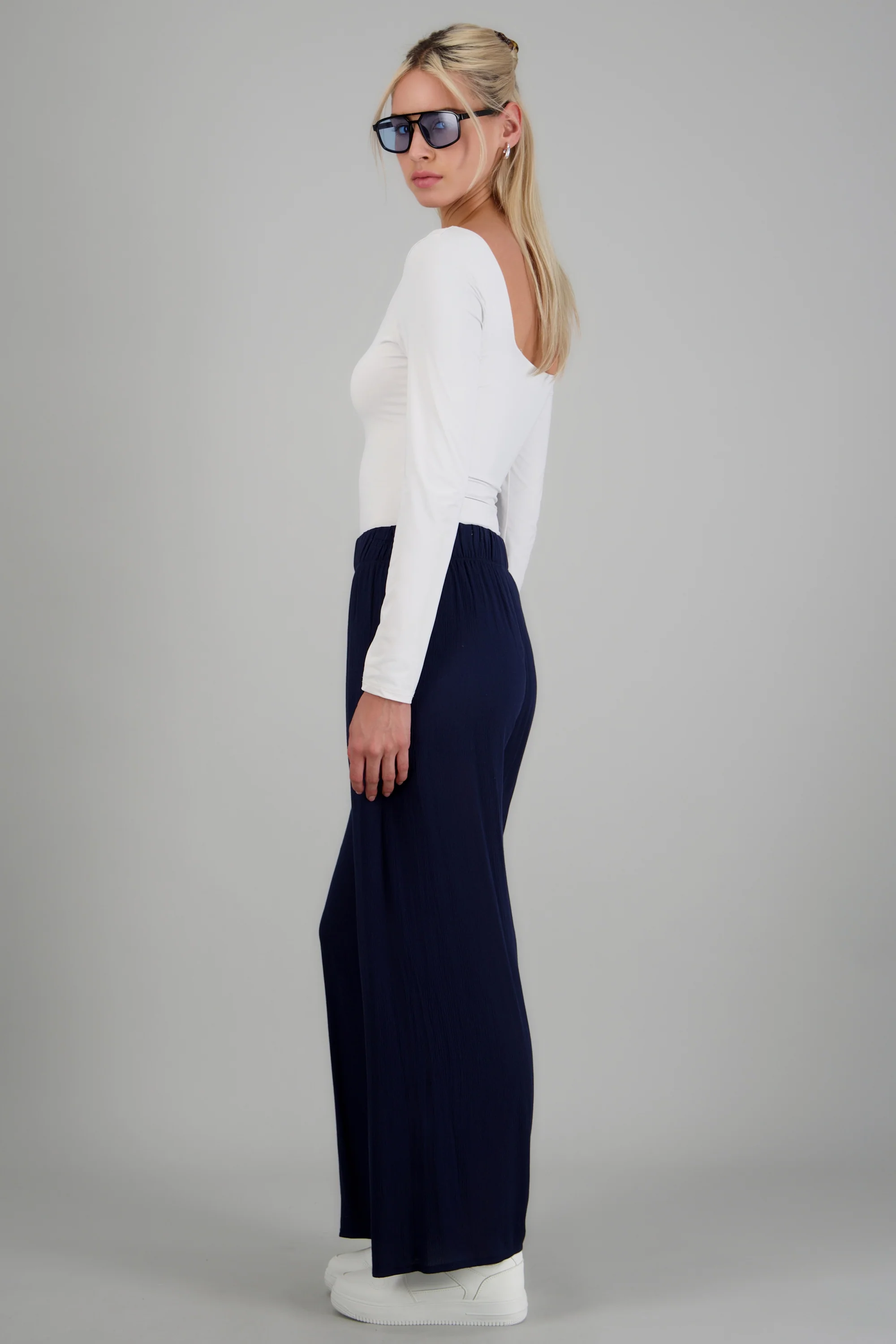 Pantalón wide leg cintura elástica - Image 3