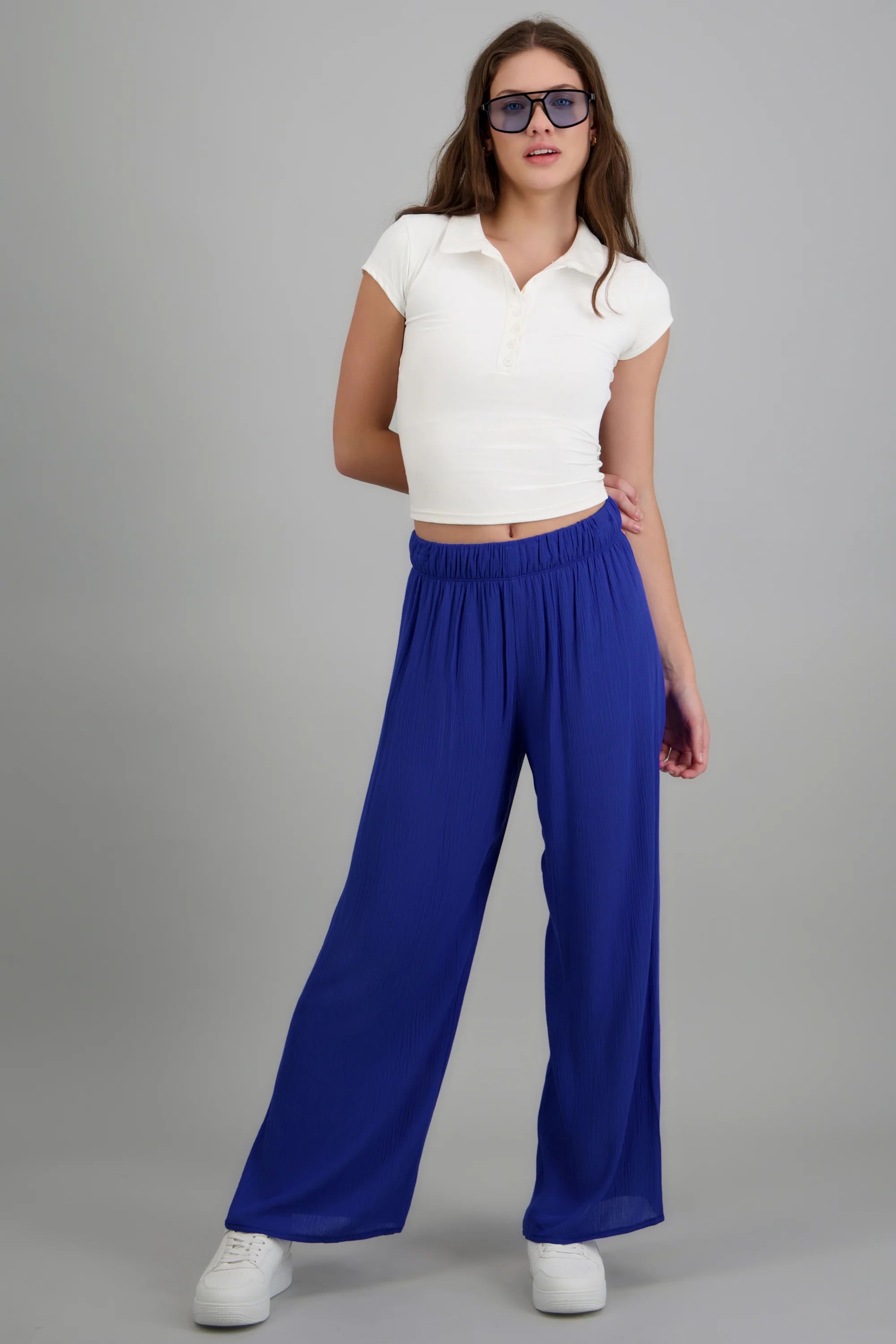 Pantalón wide leg cintura elástica - Image 2