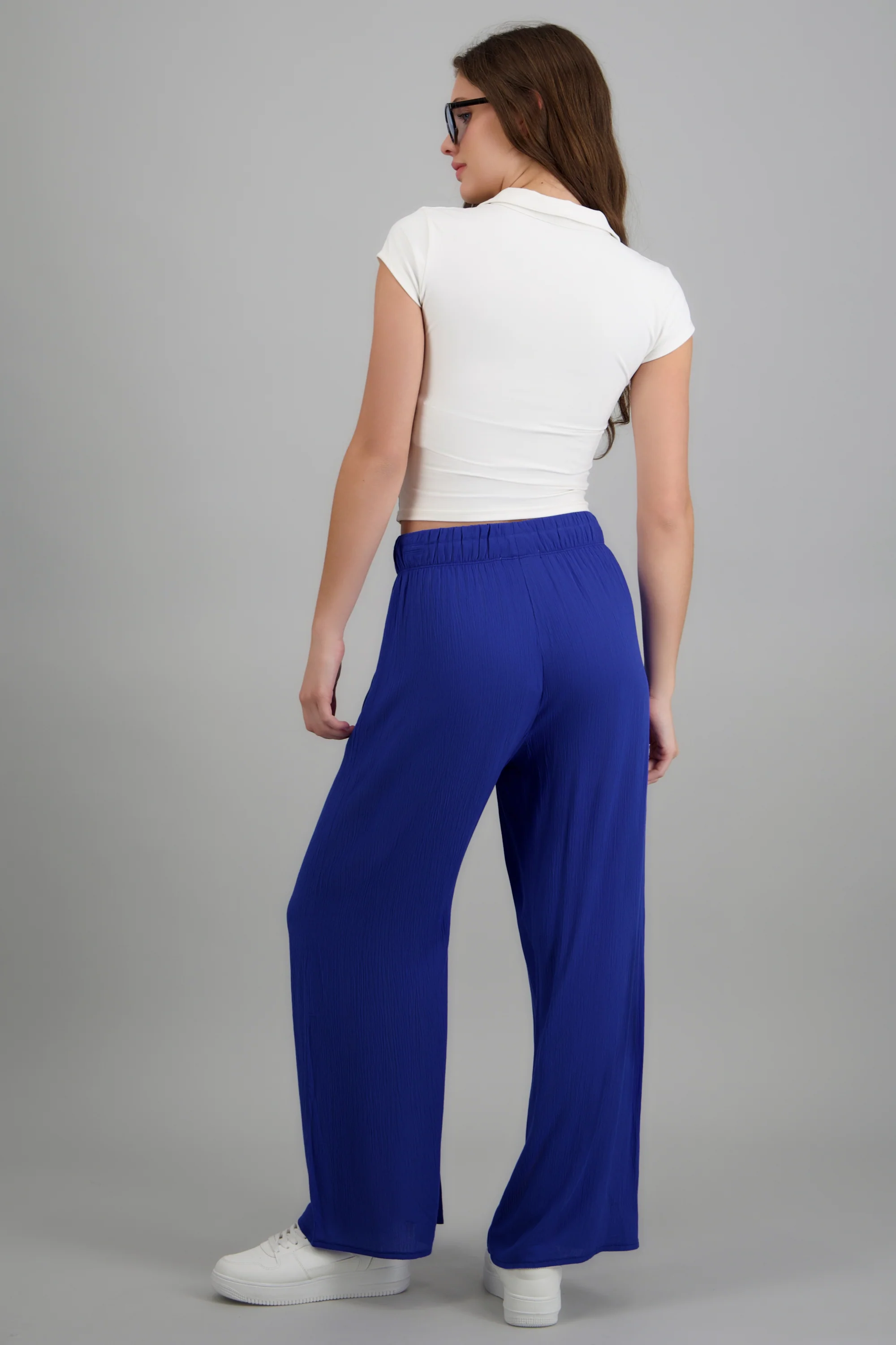 Pantalón wide leg cintura elástica - Image 4