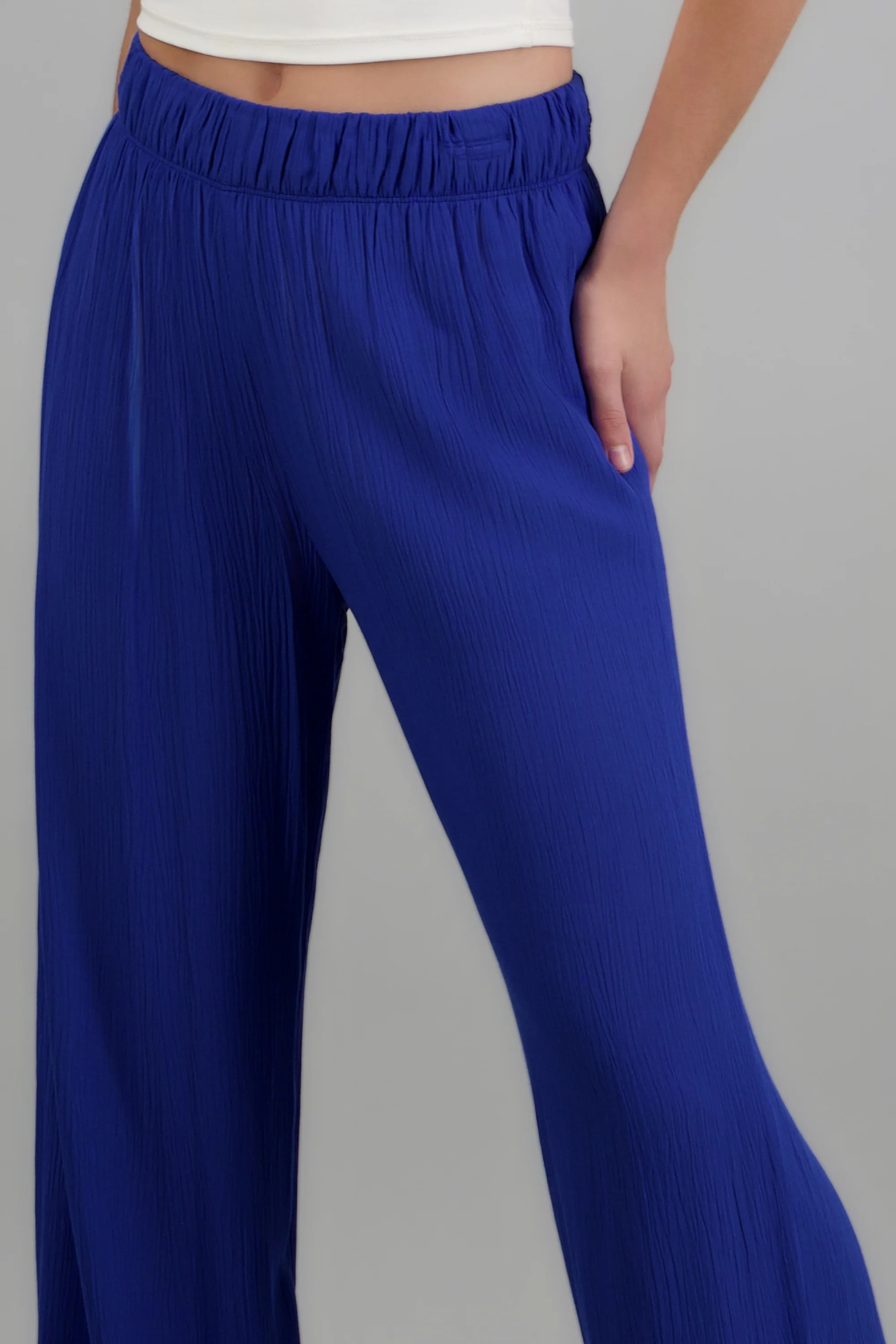Pantalón wide leg cintura elástica - Image 5