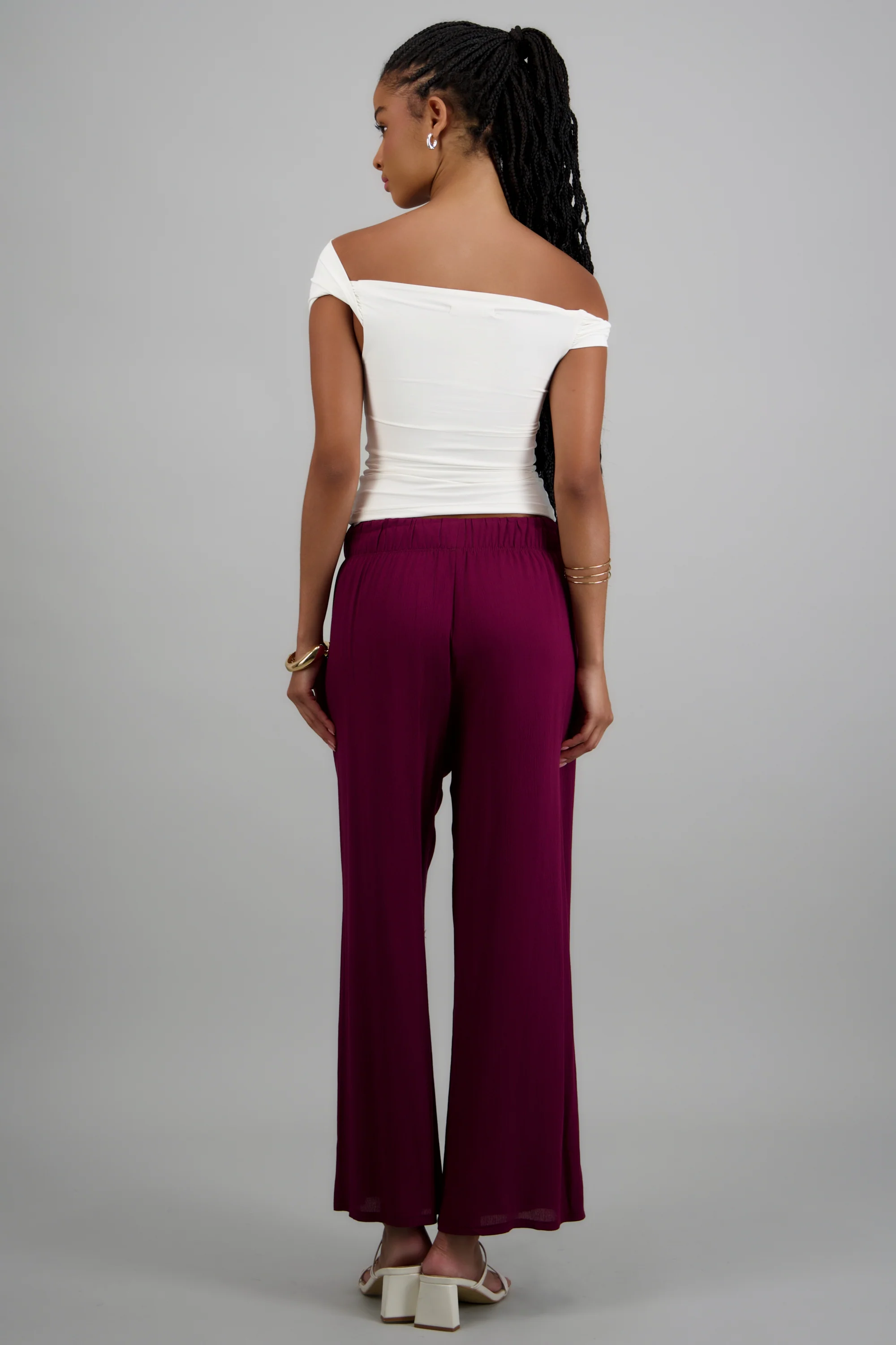 Pantalón wide leg cintura elástica - Image 4