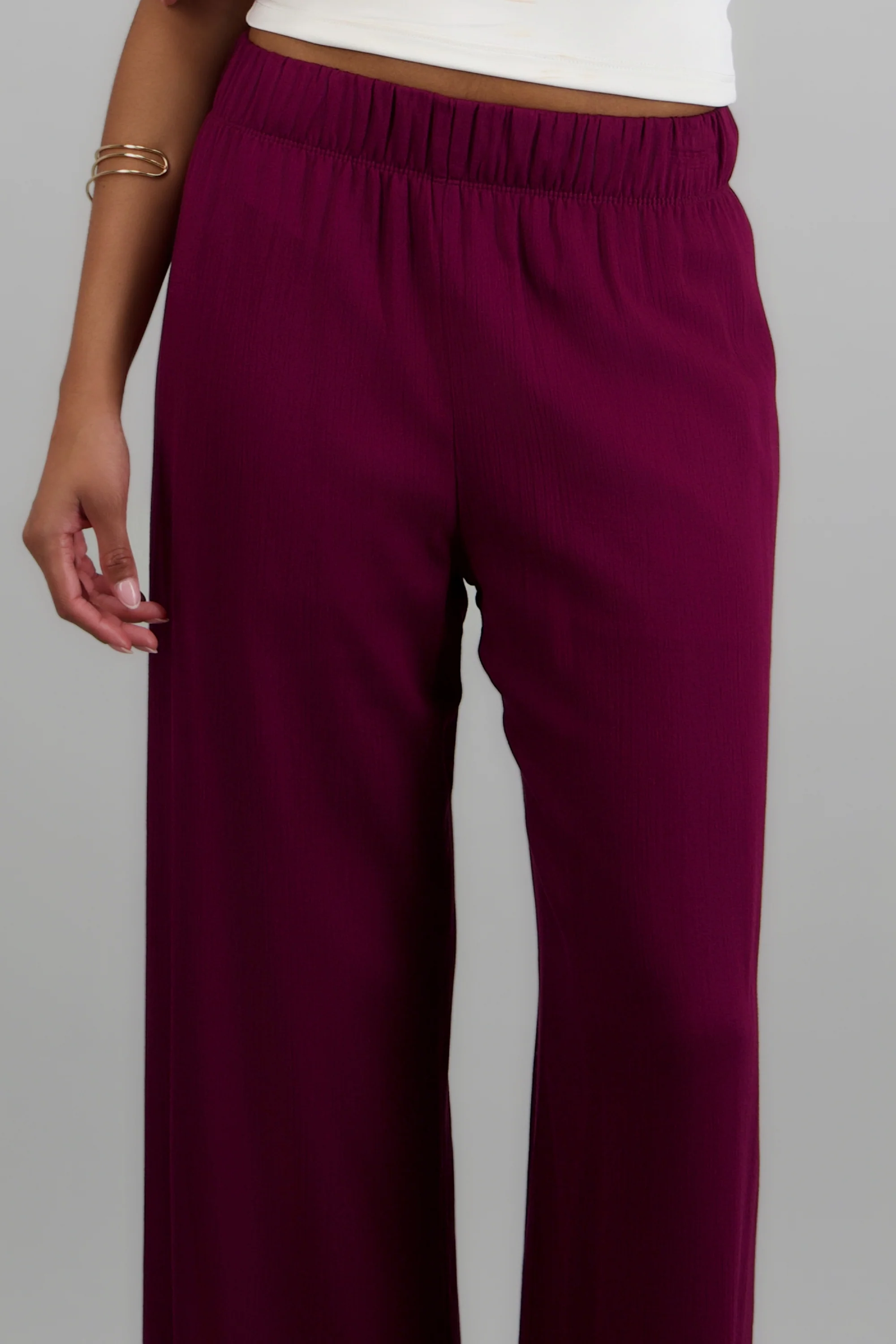 Pantalón wide leg cintura elástica - Image 5