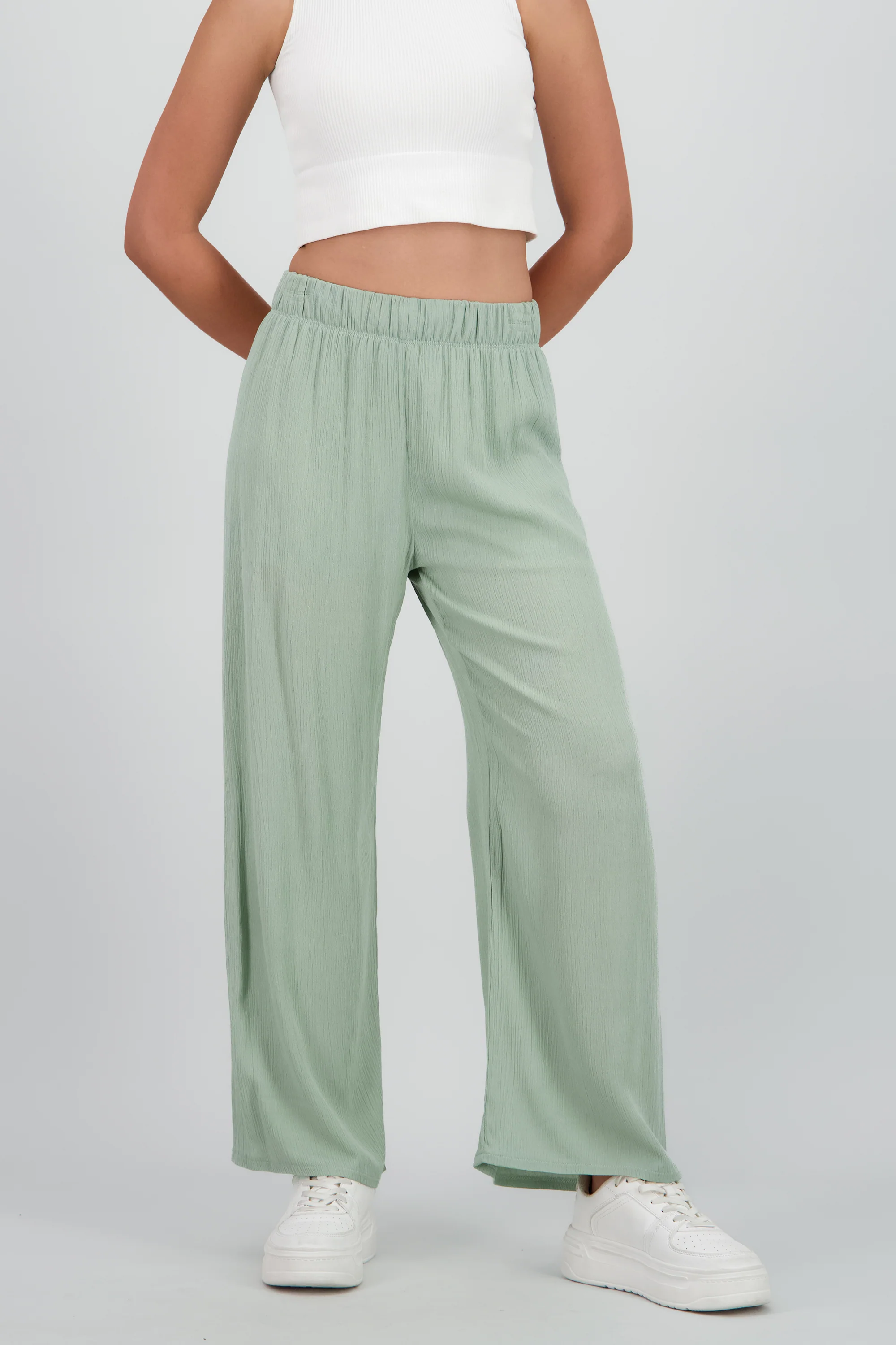Pantalón Wide Leg Cintura Elástico - Image 2