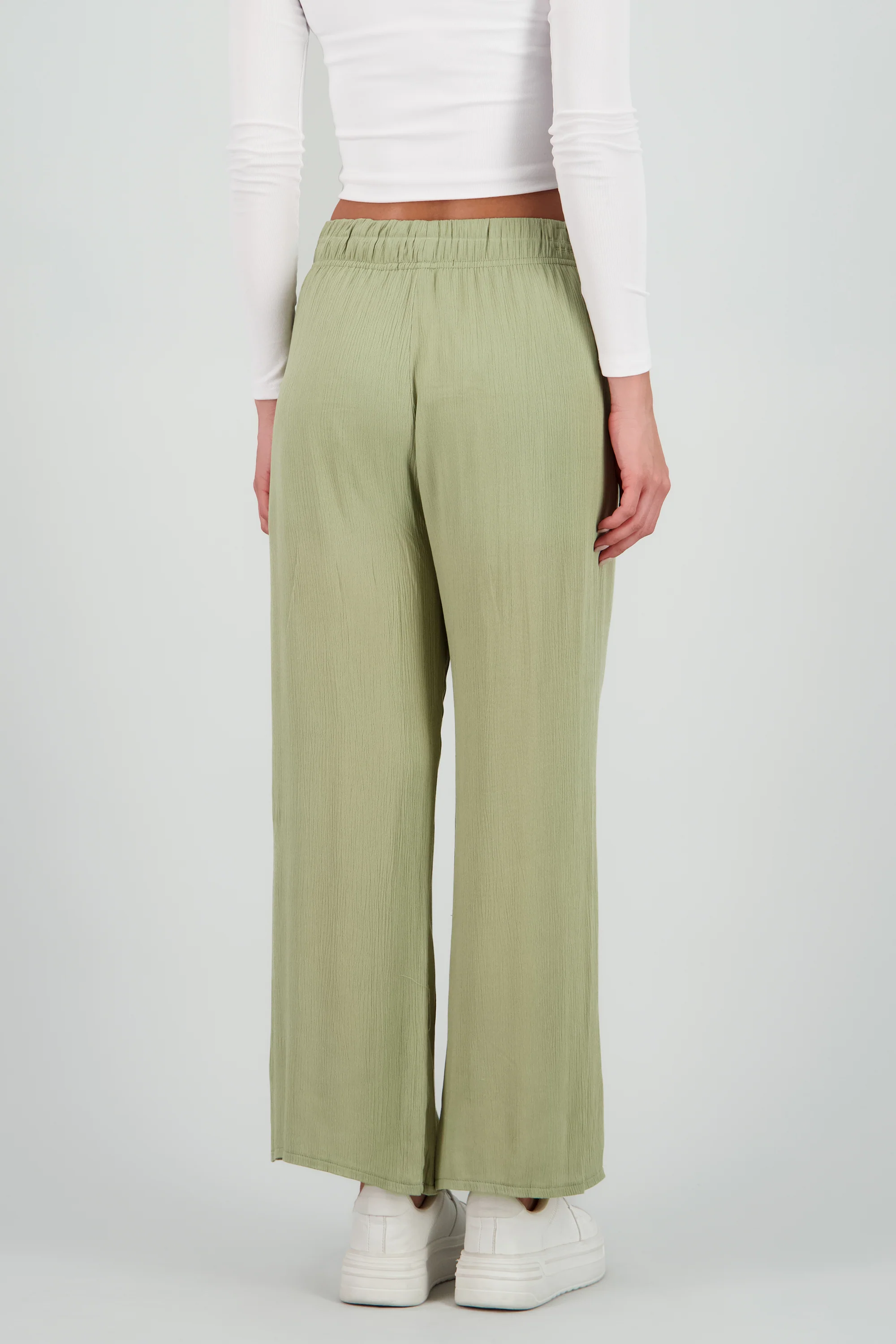 Pantalón Wide Leg Cintura Elástico - Image 4
