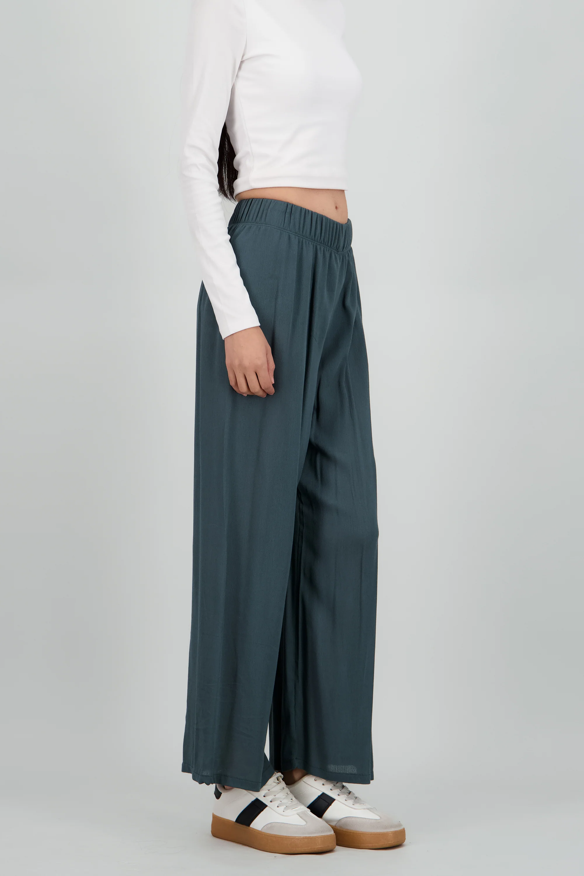 Pantalón Wide Leg Cintura Elástico - Image 3