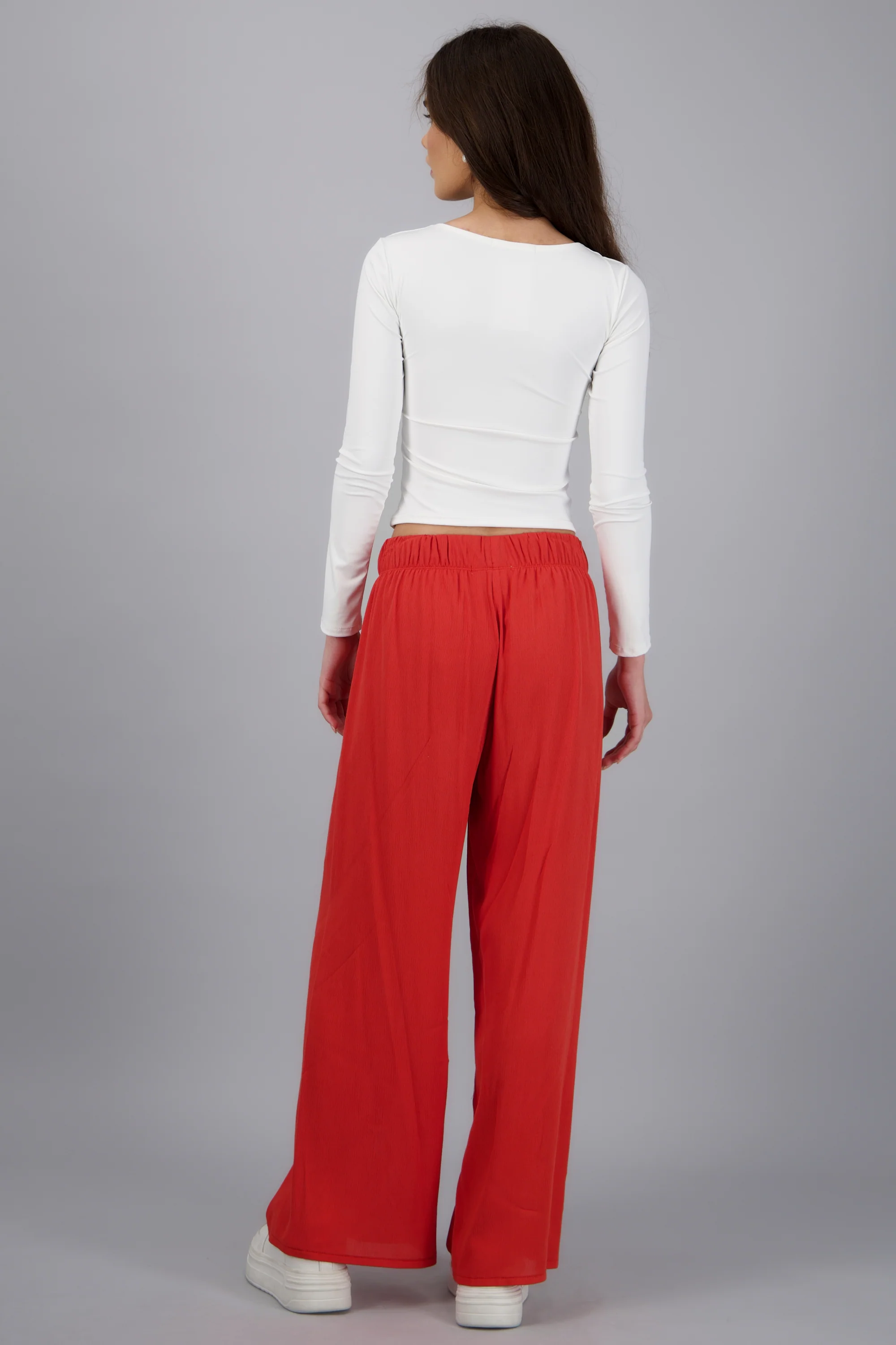 Pantalón Wide Leg Cintura Elástico - Image 4