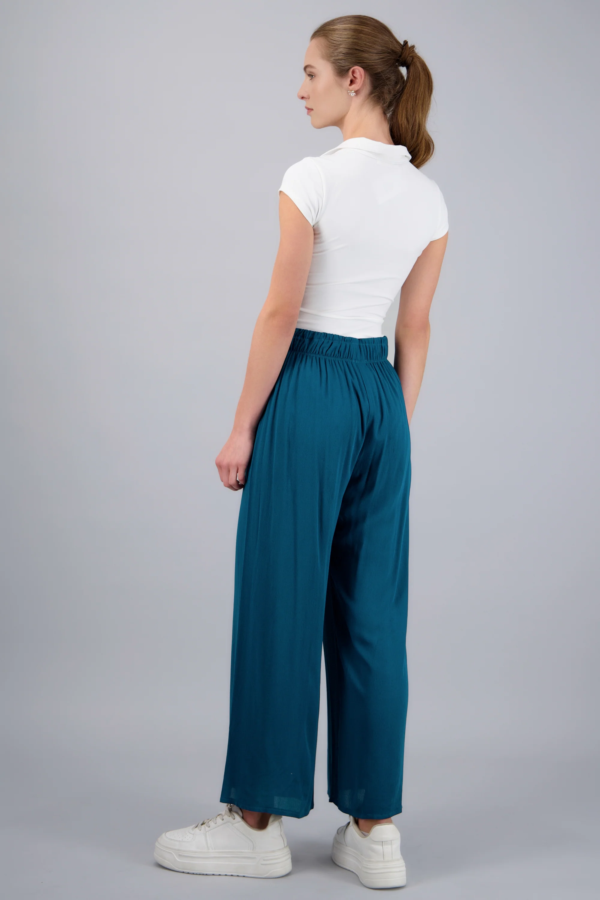 Pantalón Wide Leg Cintura Elástico - Image 4