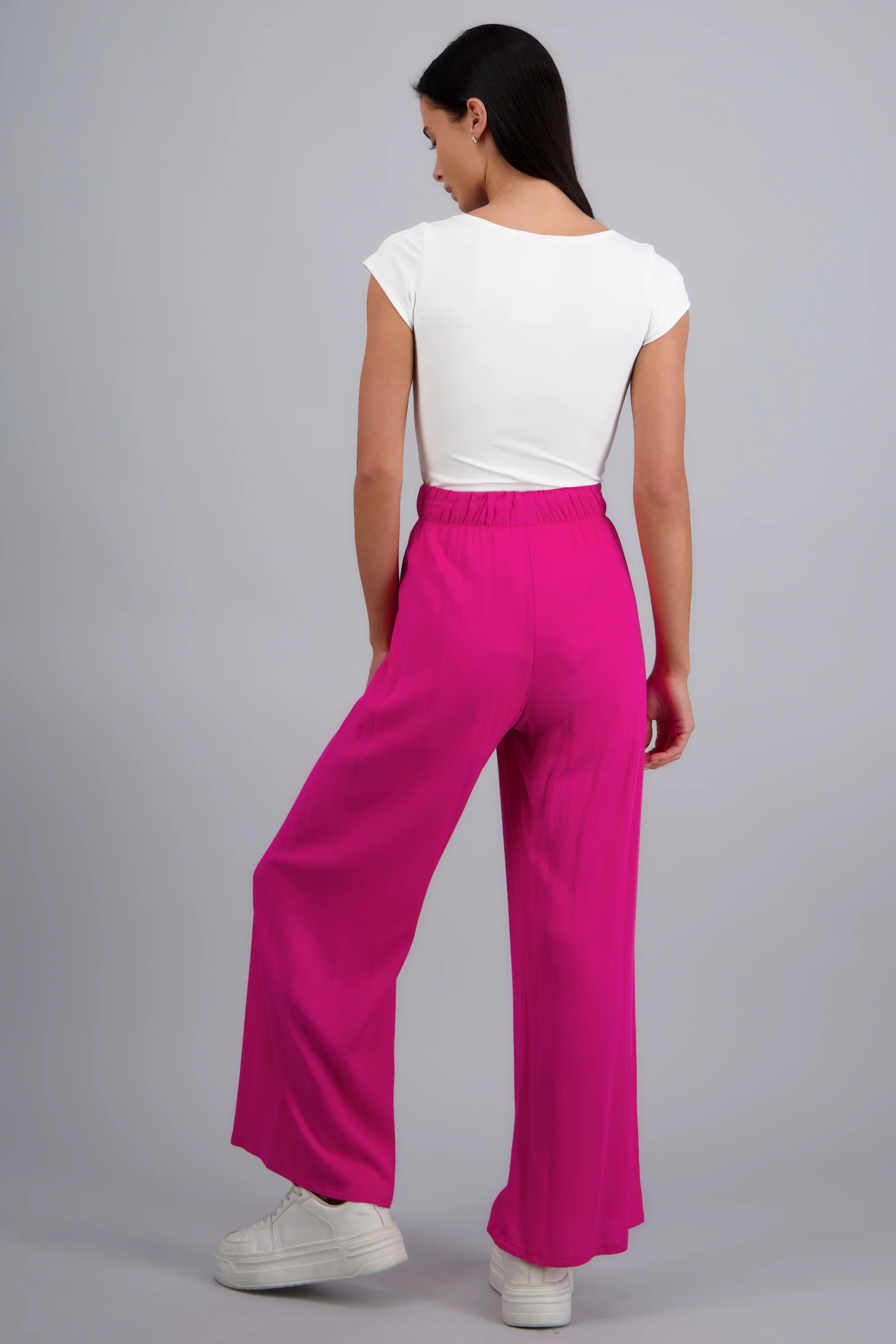 Pantalón wide leg cintura elástica - Image 4